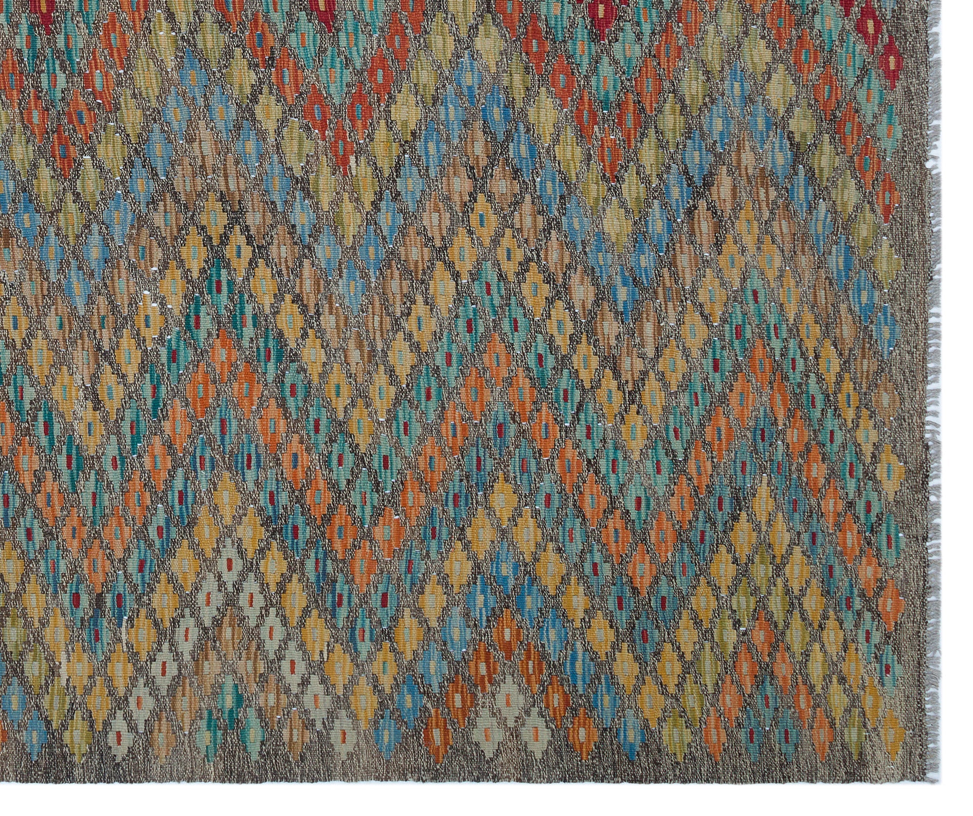 Selanik Beige Vintage Wool Handmade Area Rug 5'8" x 9'9"