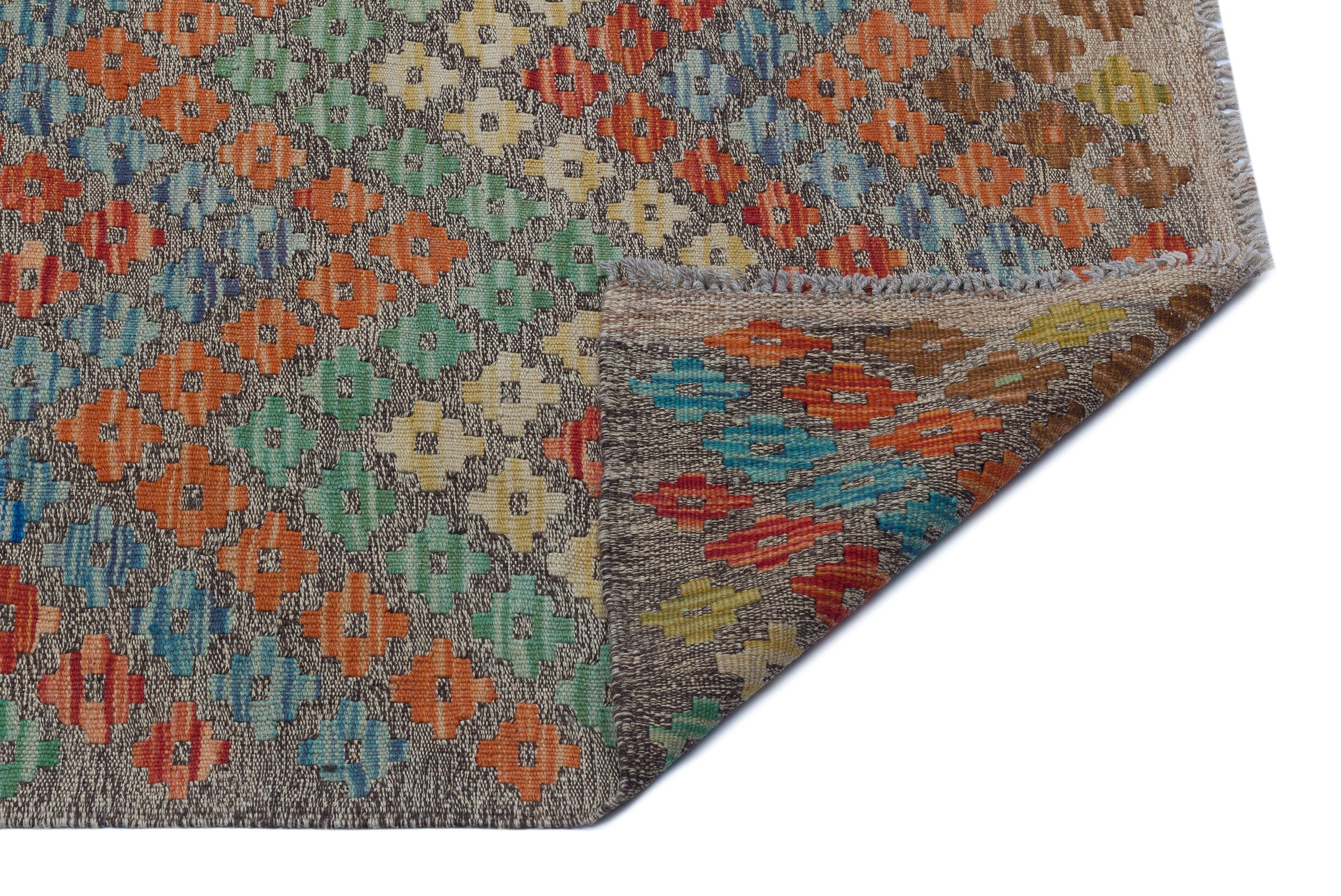 Selanik Beige Vintage Wool Handmade Area Rug 5'3" x 9'2"