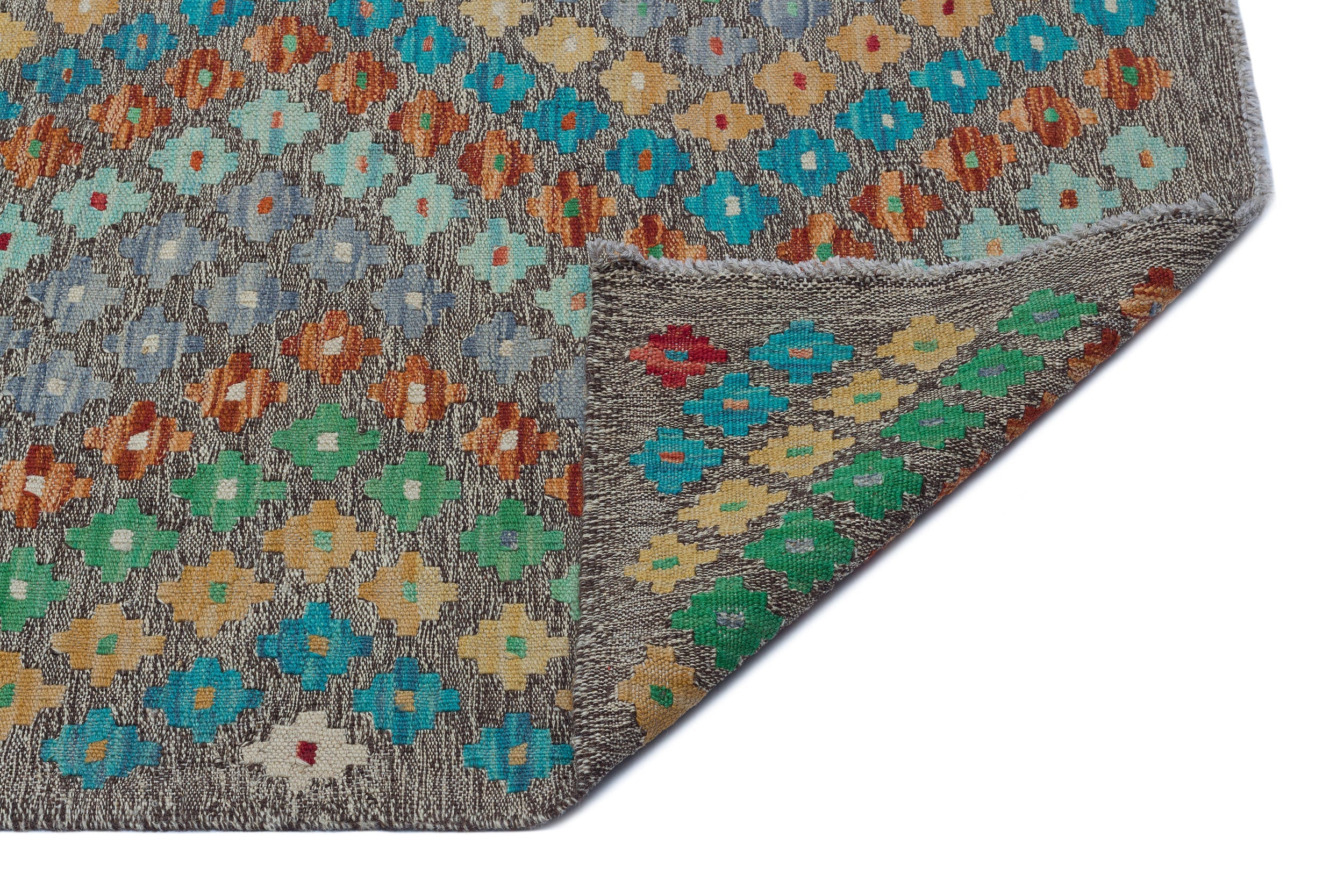 Selanik Beige Vintage Wool Handmade Area Rug 6'9" x 7'11"