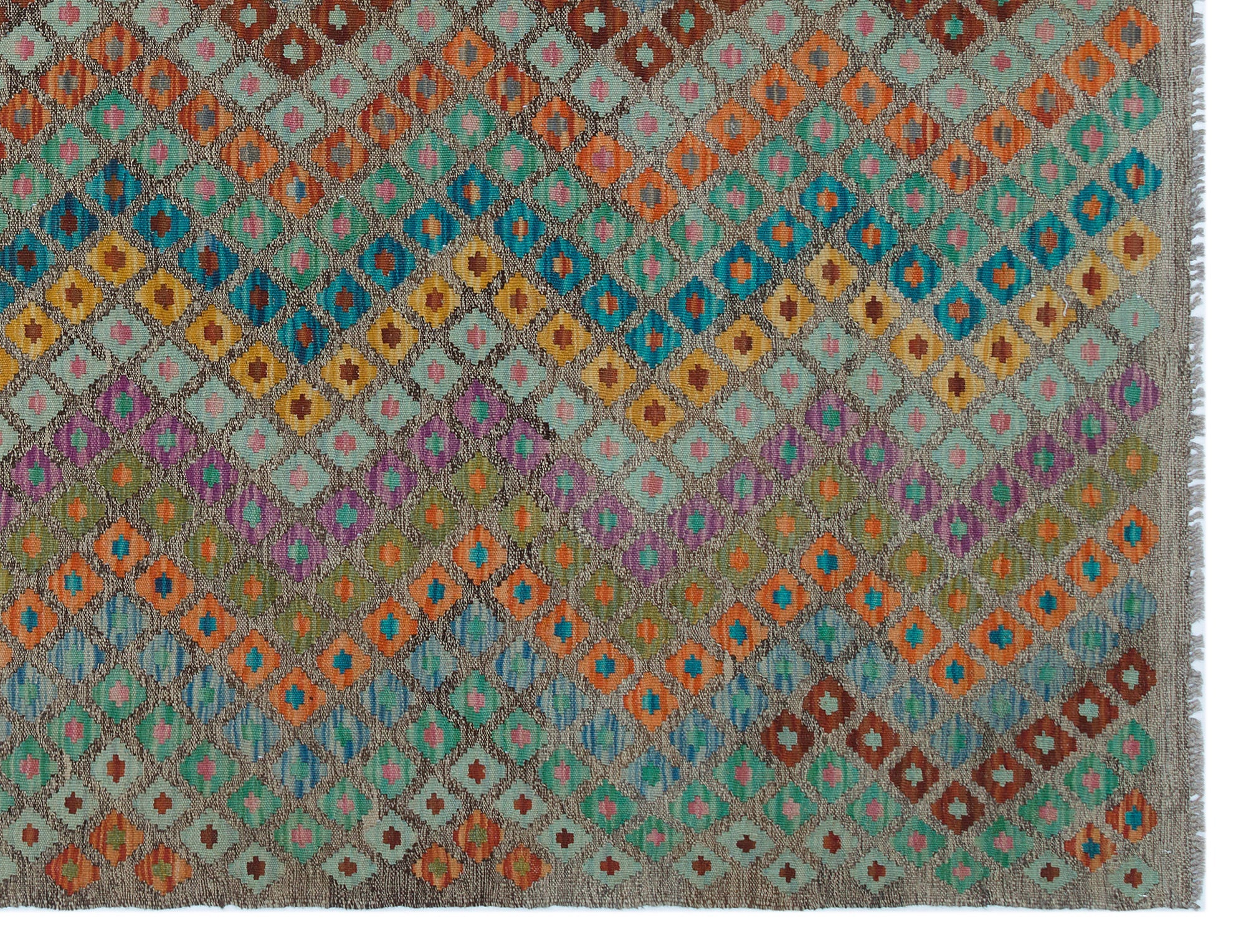 Selanik 30060 Beige Vintage Wool Handmade Area Rug 6'2" x 8'0"