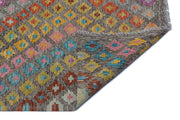 Selanik Beige Vintage Wool Handmade Area Rug 5'4" x 8'11"