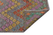 Selanik Beige Vintage Wool Handmade Area Rug 5'7" x 8'8"