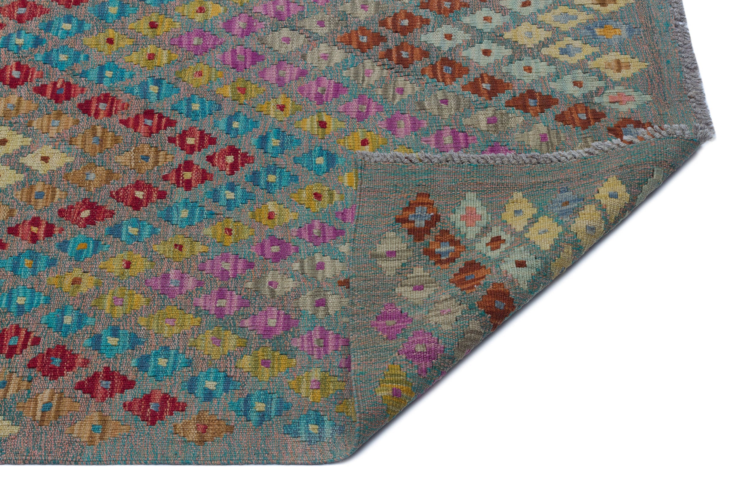 Selanik Beige Vintage Wool Handmade Area Rug 6'1" x 8'0"