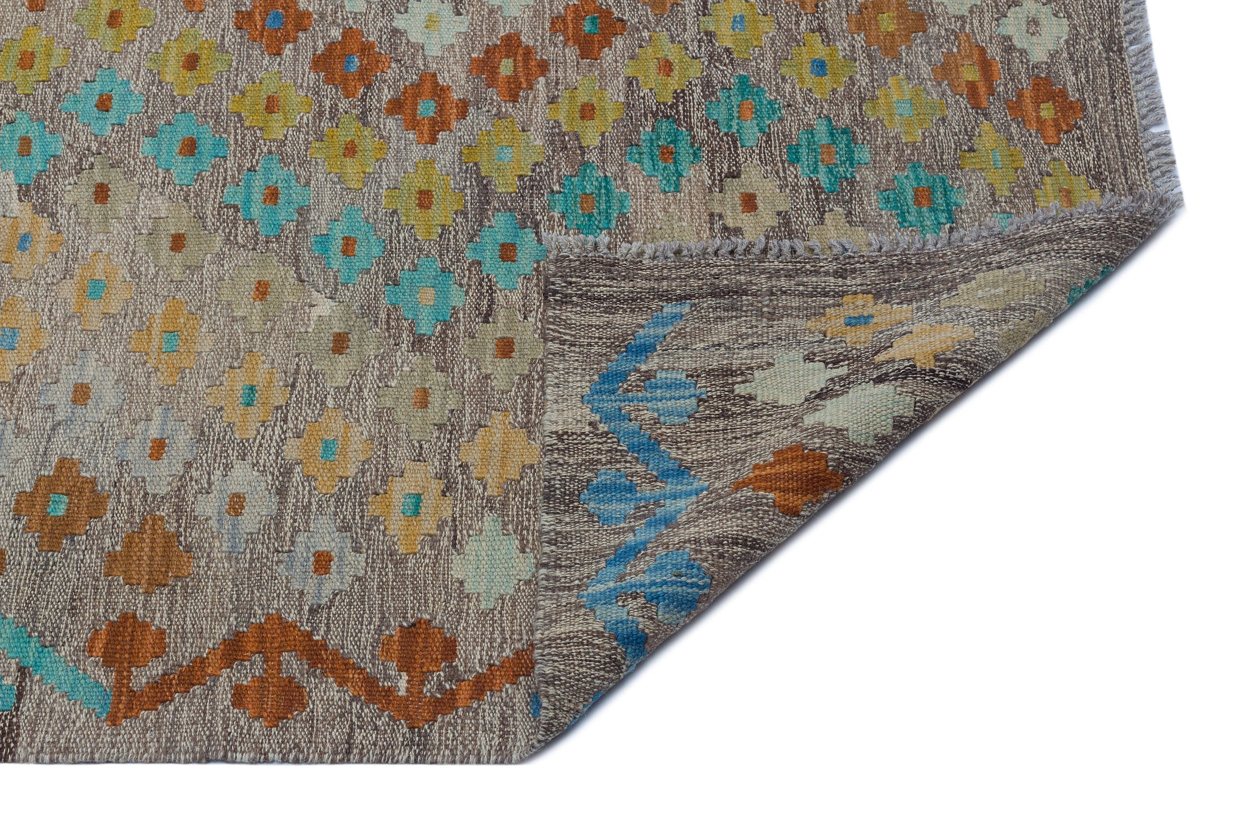 Selanik 30077 Beige Vintage Wool Handmade Area Rug 5'11" x 8'0"