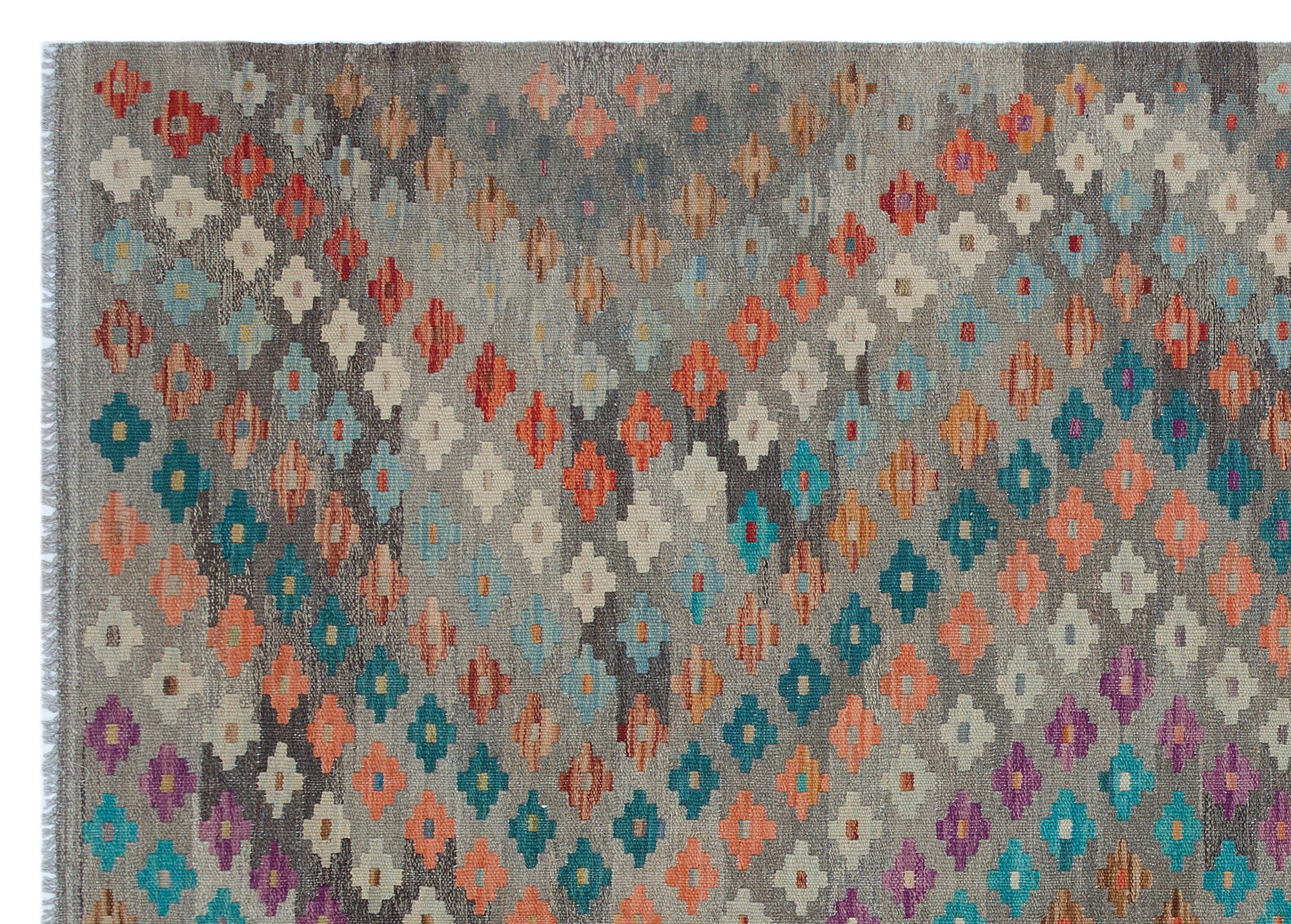 Selanik Beige Vintage Wool Handmade Area Rug 4'10" x 9'8"