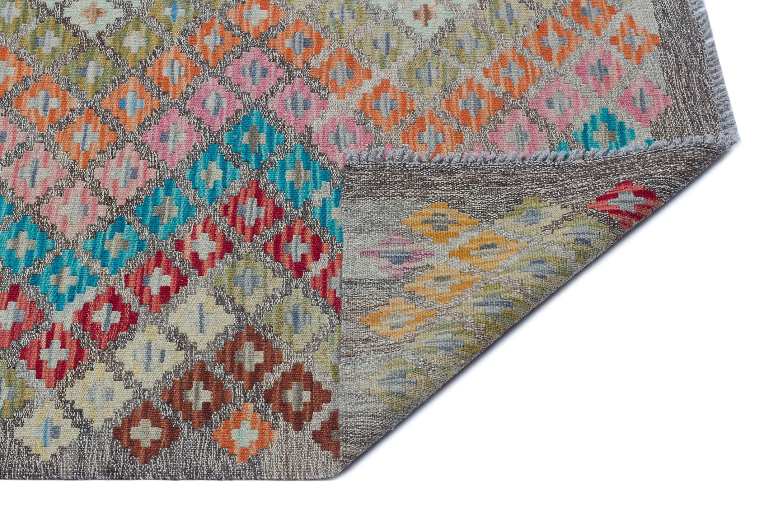 Selanik Beige Vintage Wool Handmade Area Rug 6'6" x 8'2"