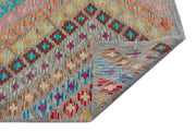 Selanik Beige Vintage Wool Handmade Area Rug 5'7" x 8'4"