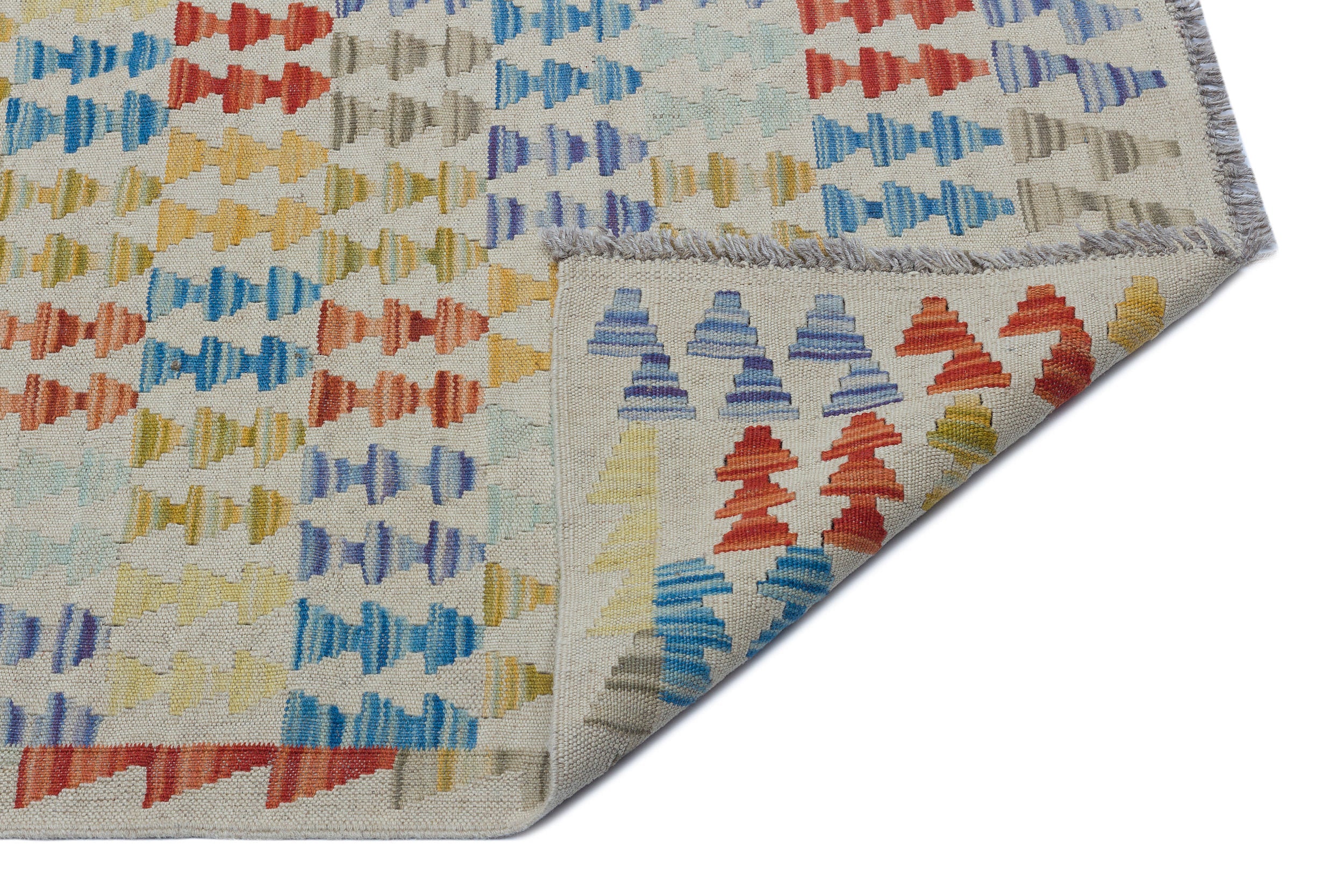 Selanik Beige Vintage Wool Handmade Area Rug 6'7" x 9'8"