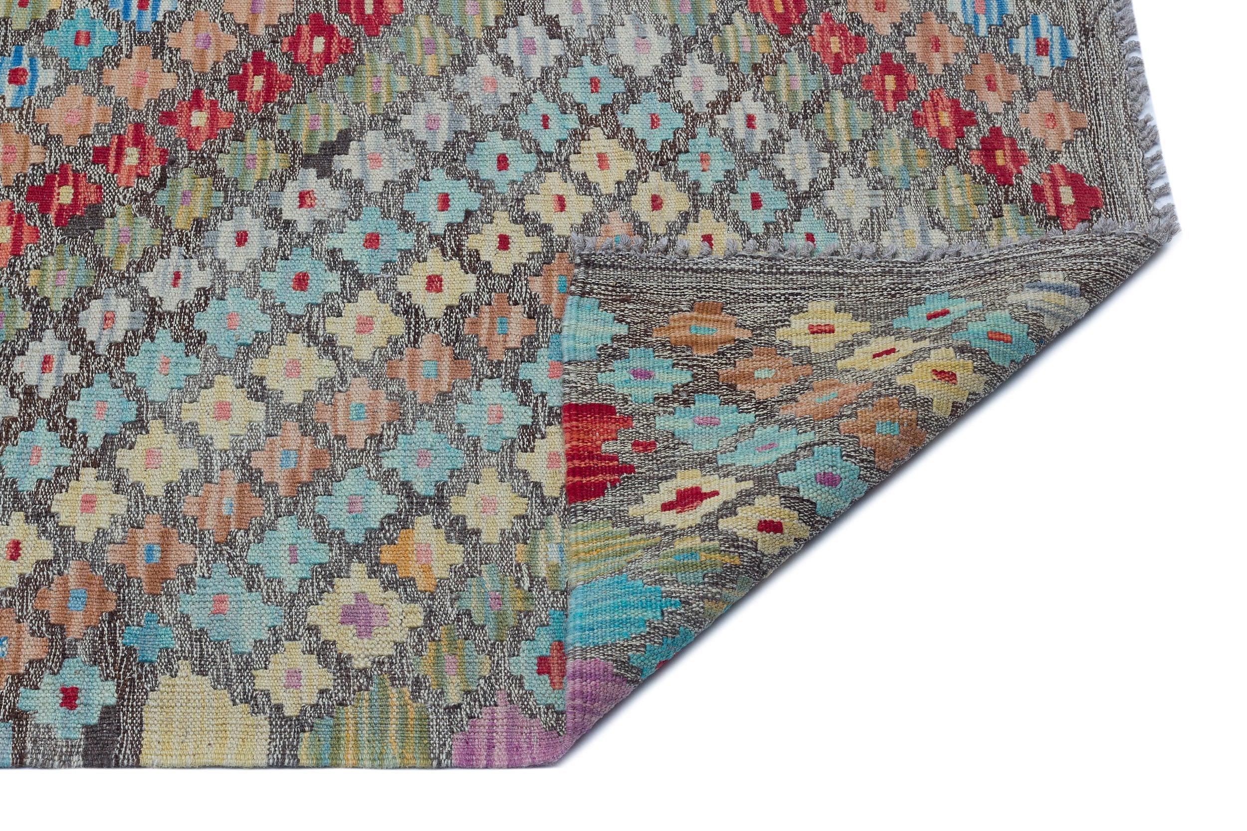 Selanik Beige Vintage Wool Handmade Area Rug 6'4" x 7'9"