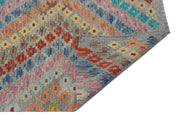 Selanik Beige Vintage Wool Handmade Area Rug 5'7" x 8'6"
