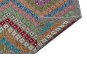 Vintage Wool Area Rug - Selanik Style Handmade Beige Wool Carpet 5'5" x 8'9"