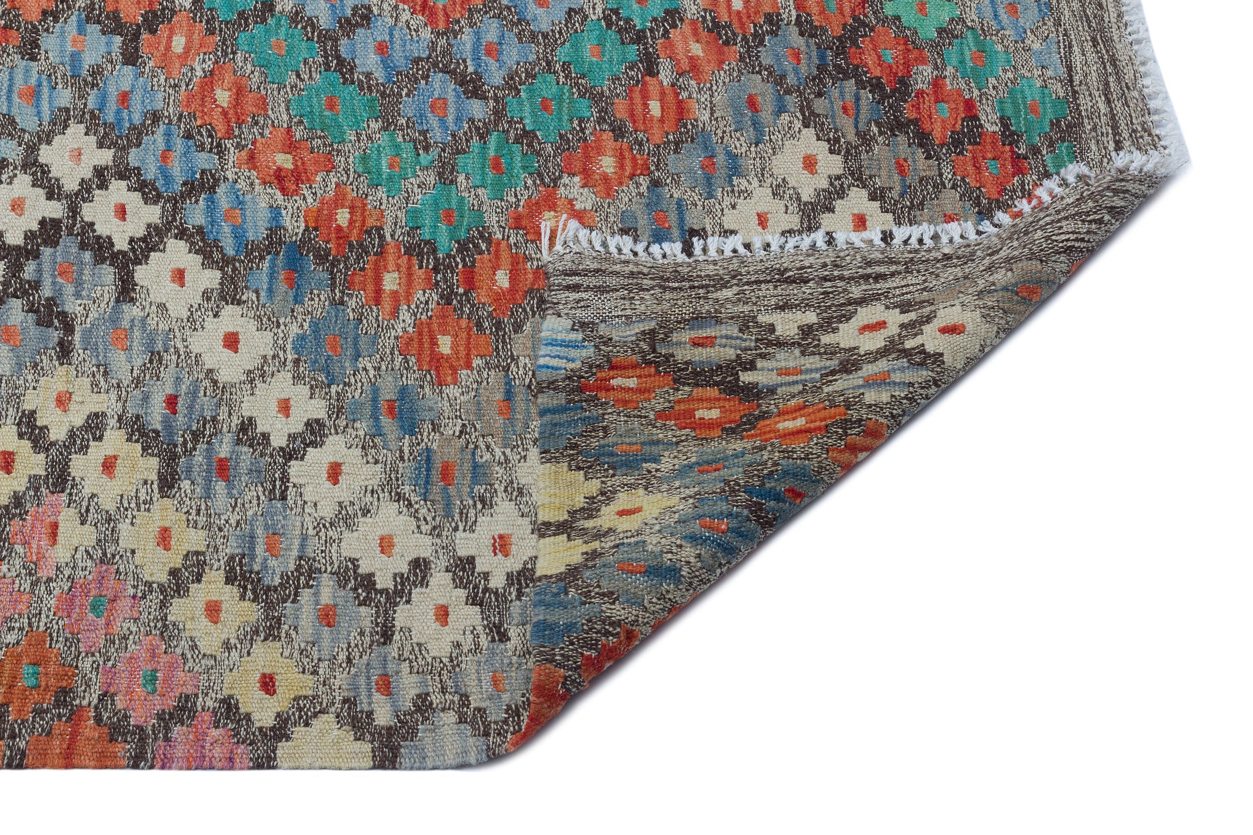 Selanik Beige Vintage Wool Handmade Area Rug 6'2" x 8'0"