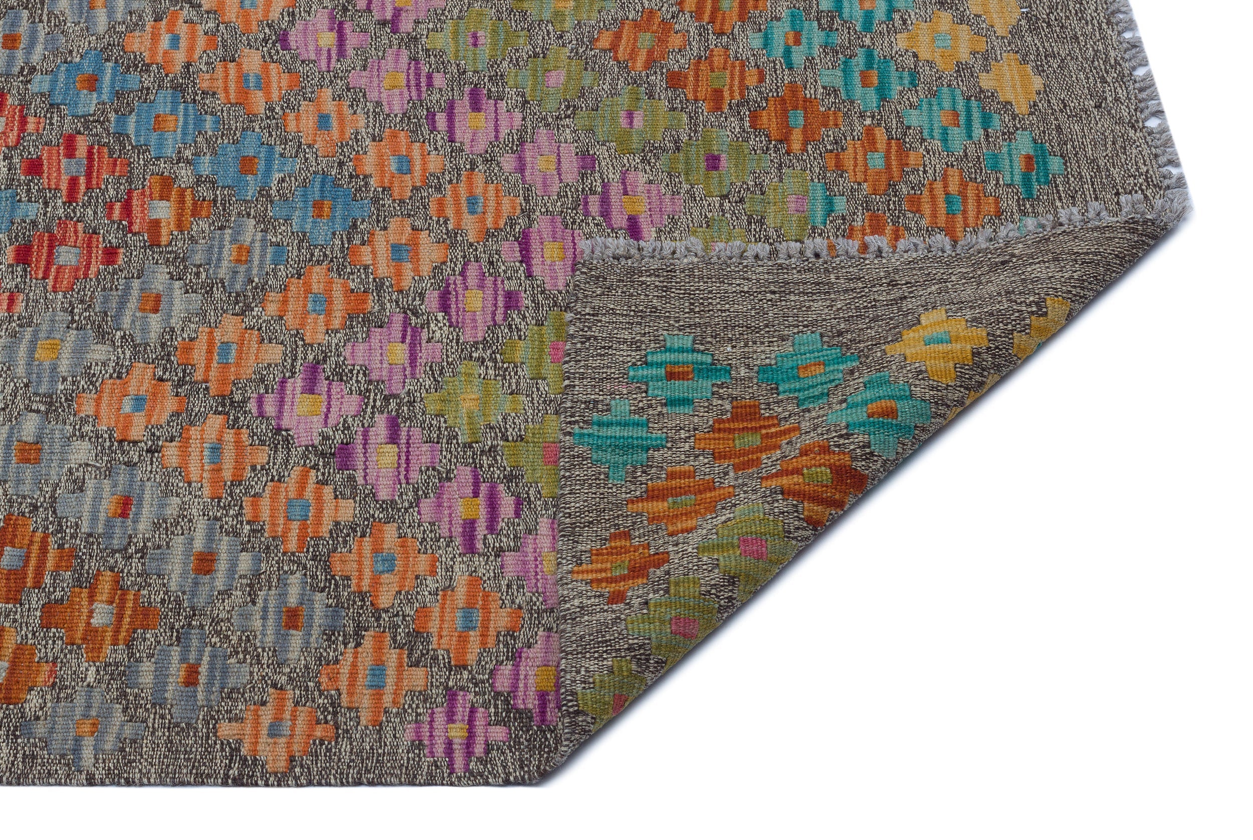 Selanik Beige Vintage Wool Handmade Area Rug 6'1" x 8'1"
