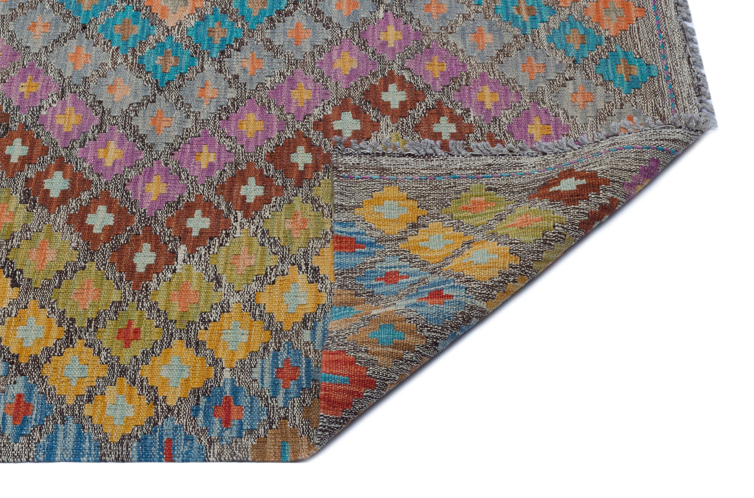 Selanik Beige Vintage Wool Handmade Area Rug 6'3" x 8'1"