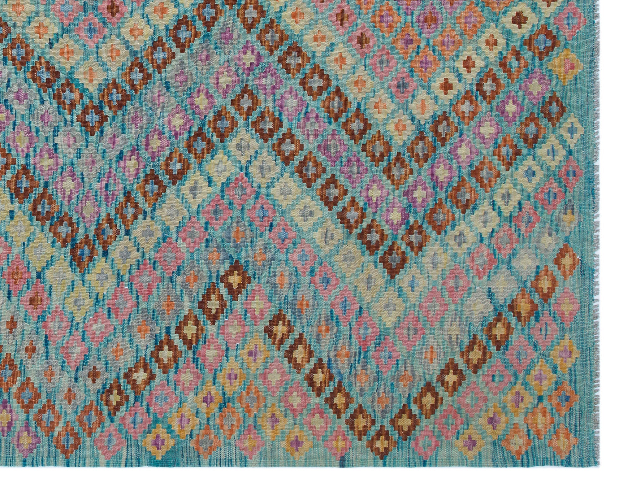 Selanik Beige Vintage Wool Handmade Area Rug 5'9" x 9'5"