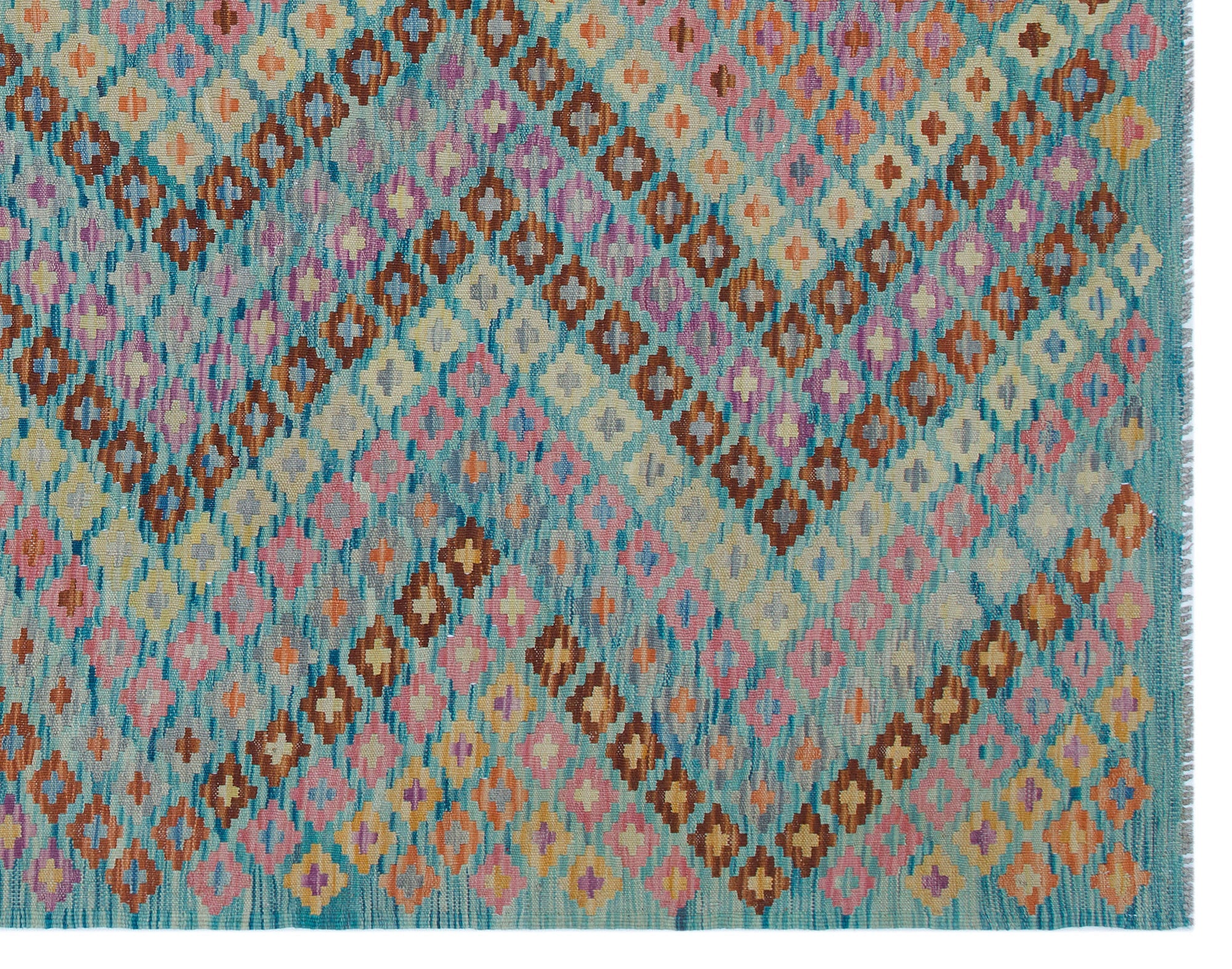 Selanik Beige Vintage Wool Handmade Area Rug 5'9" x 9'5"