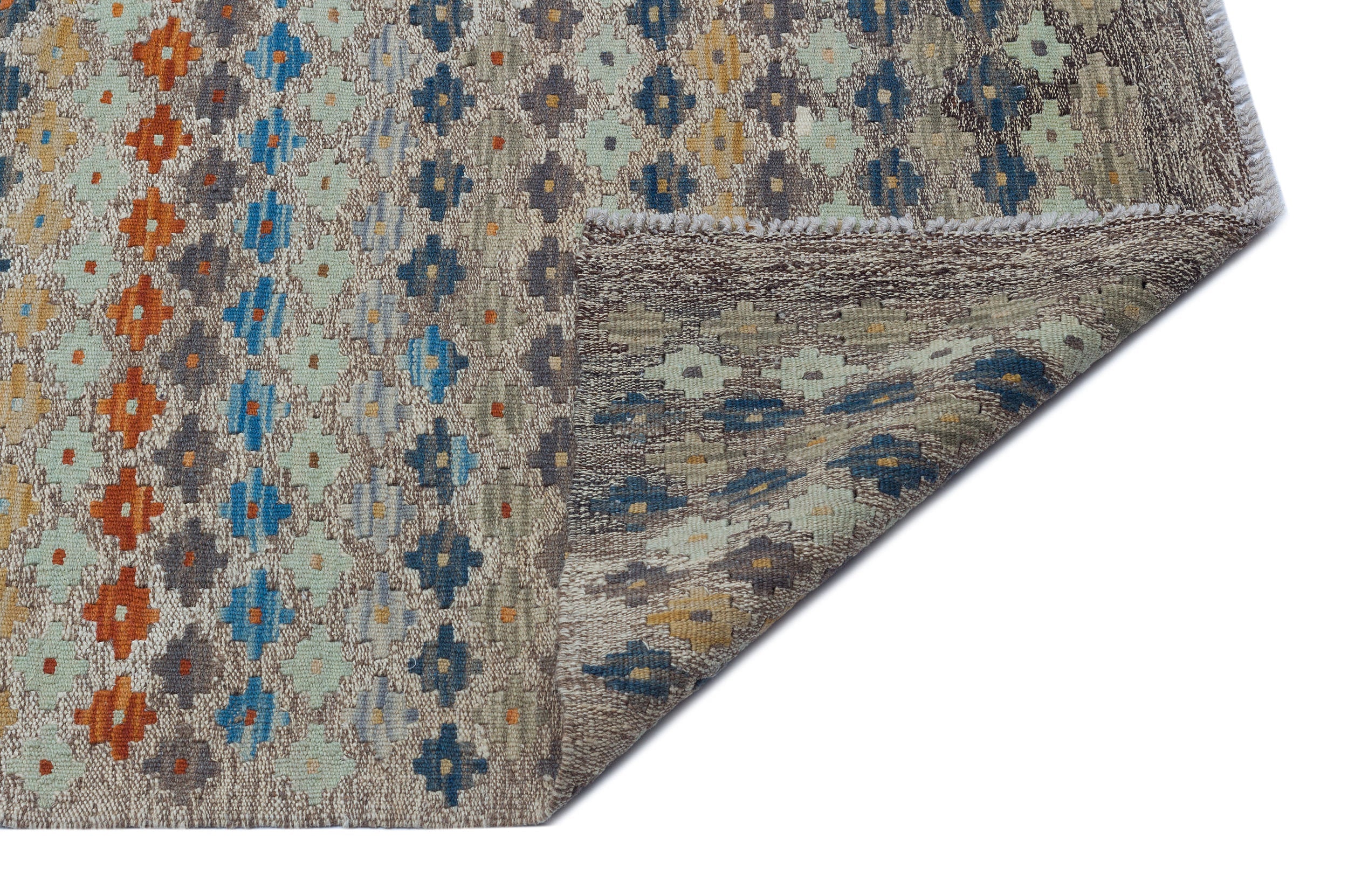 Selanik Beige Vintage Wool Handmade Area Rug 6'0" x 8'4"