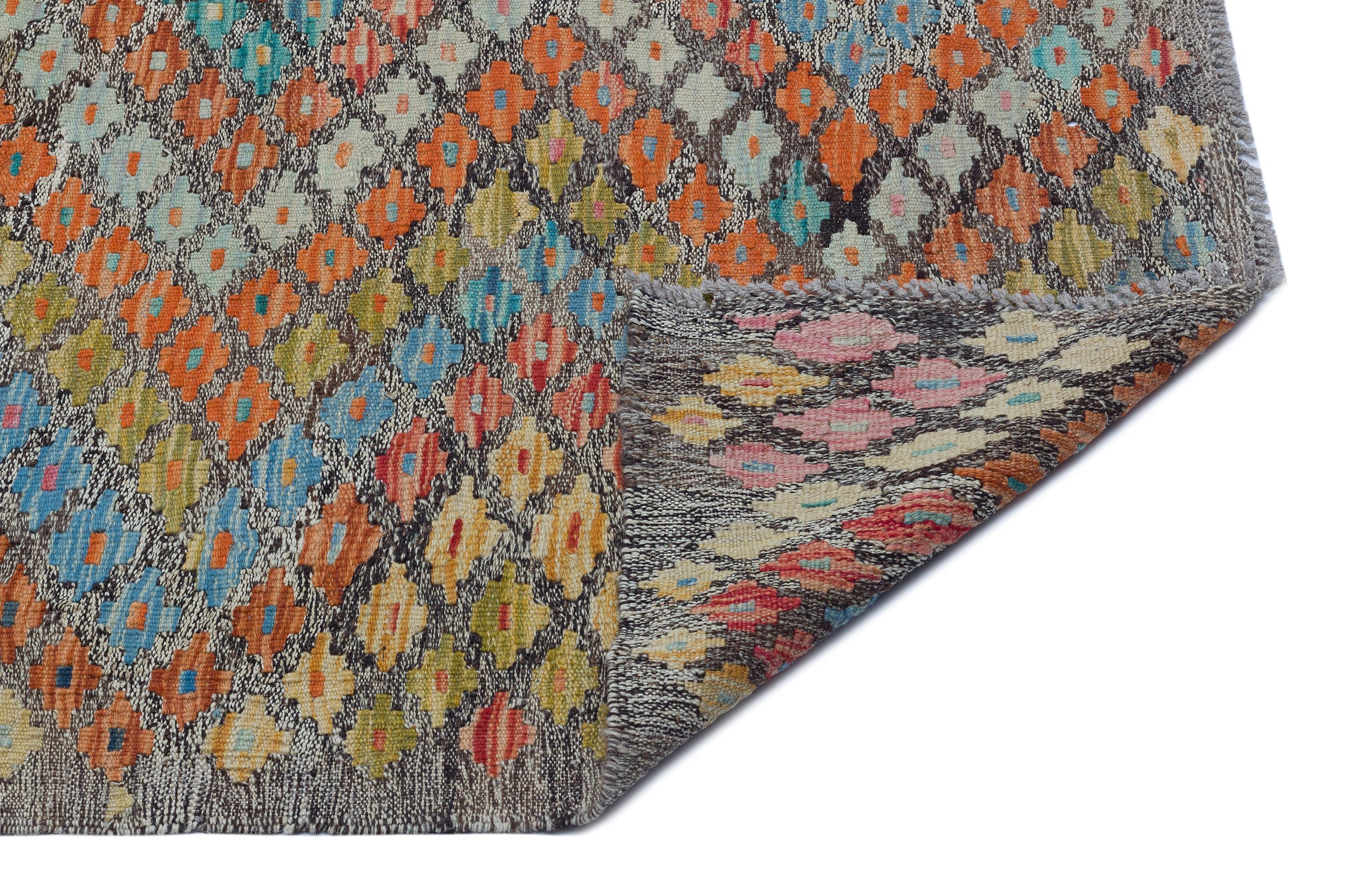 Selanik Beige Vintage Wool Handmade Area Rug 6'8" x 7'7"