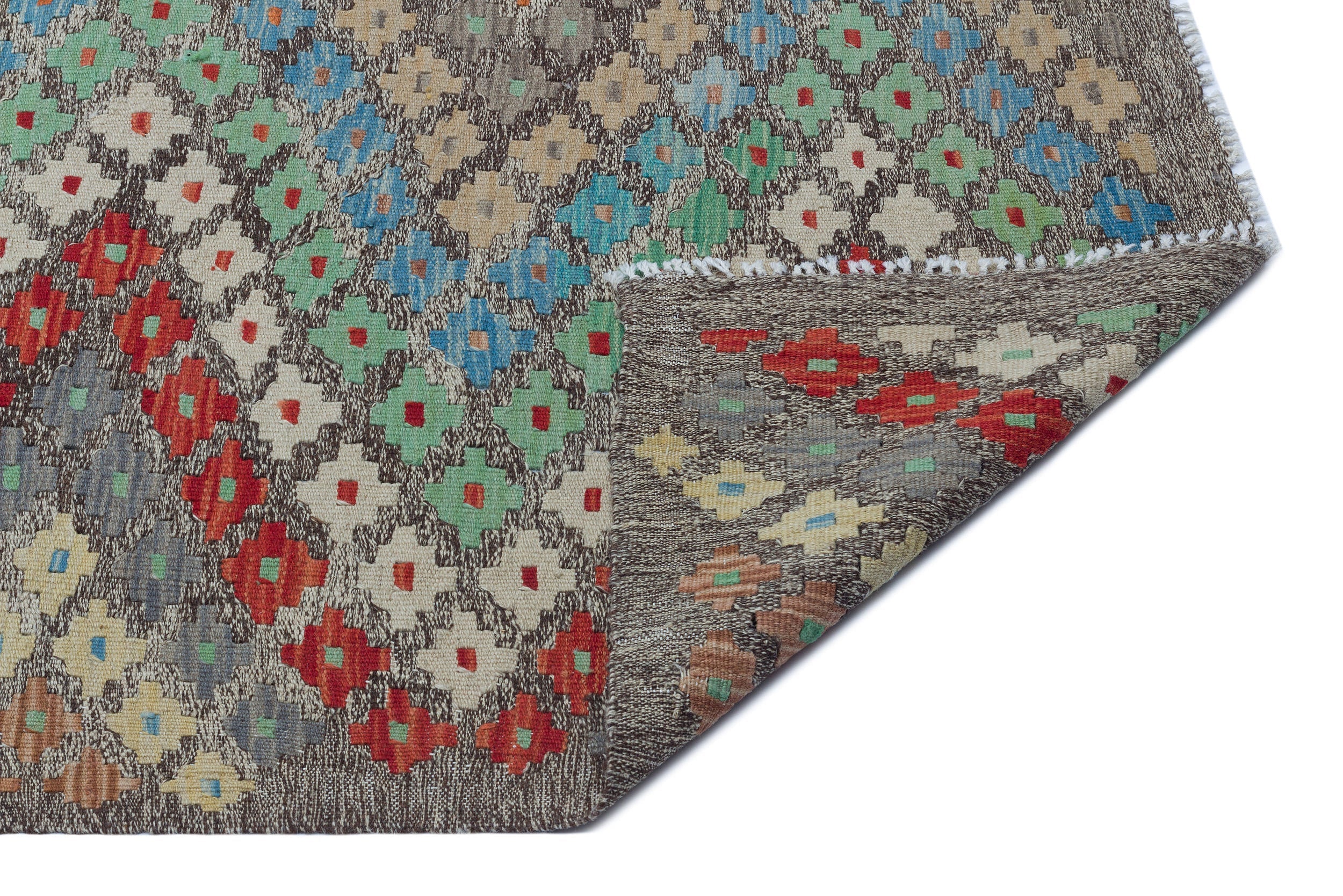 Selanik Beige Vintage Wool Handmade Area Rug 5'3" x 9'0"