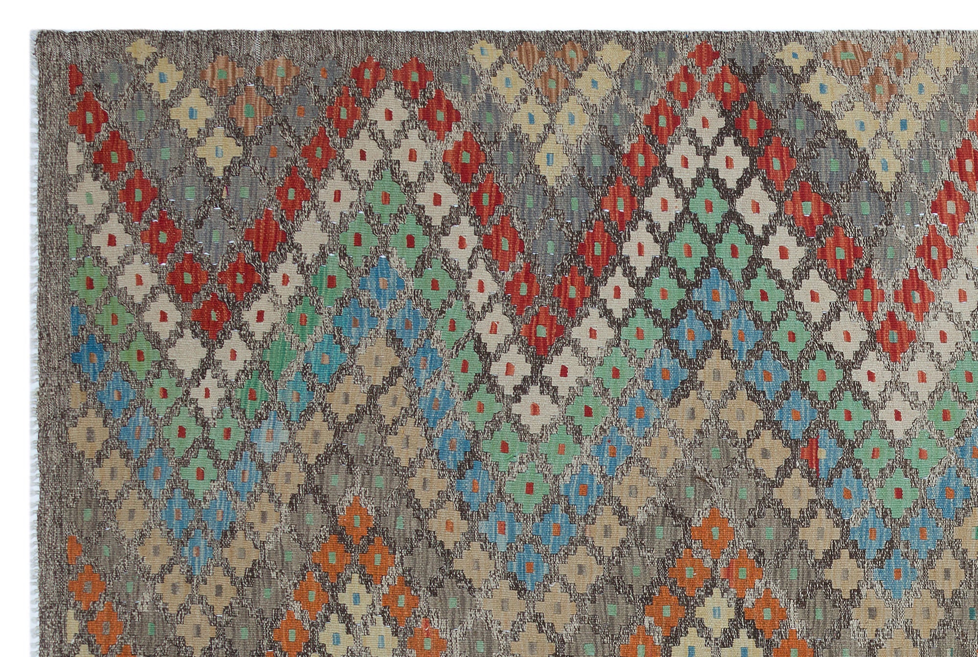 Selanik Beige Vintage Wool Handmade Area Rug 5'3" x 9'0"