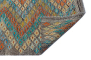 Selanik 30120 Beige Vintage Wool Handmade Area Rug 6'8" x 8'0"