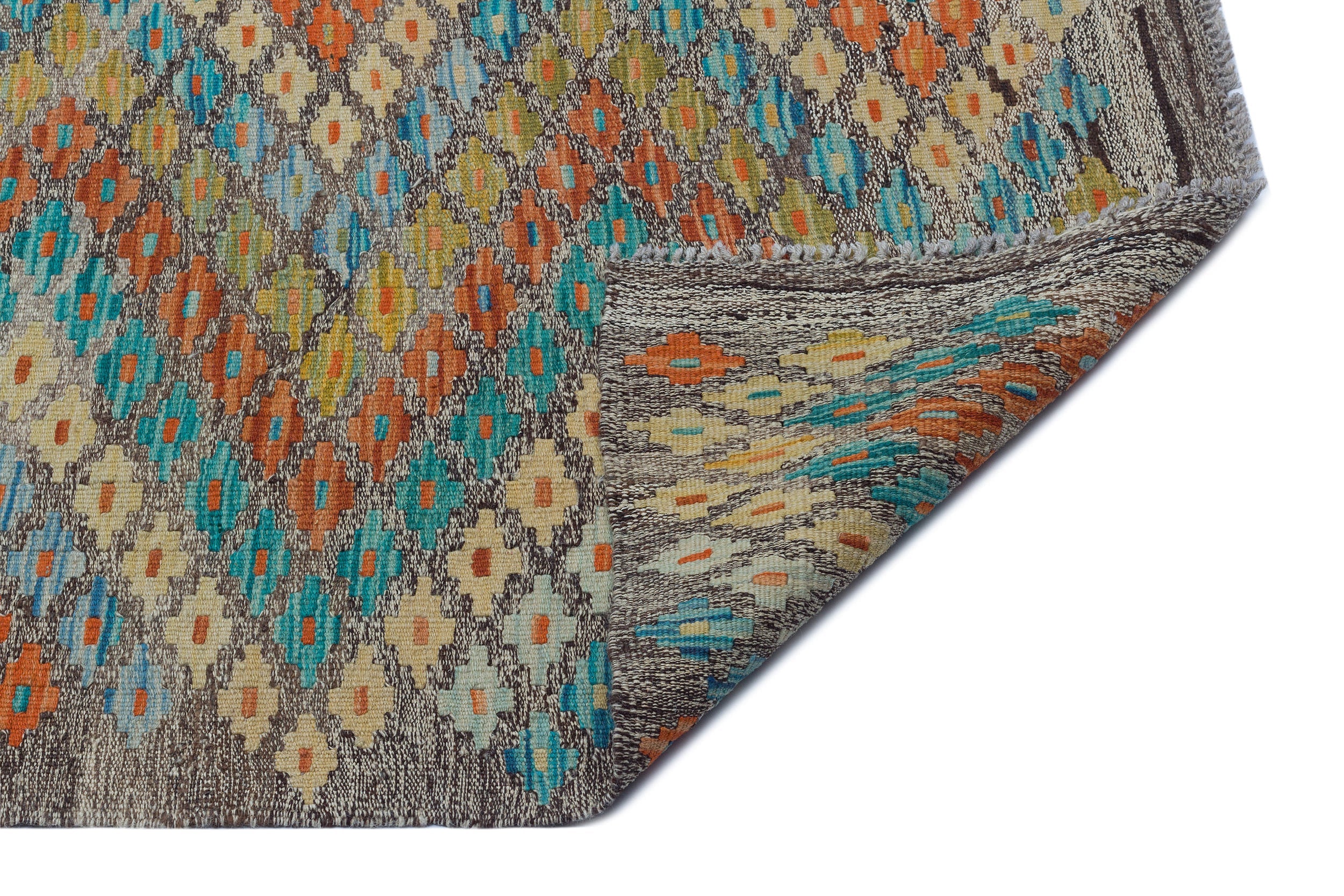 Selanik 30120 Beige Vintage Wool Handmade Area Rug 6'8" x 8'0"
