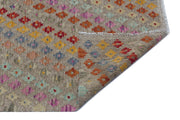 Selanik Beige Vintage Wool Handmade Area Rug 6'3" x 8'4"