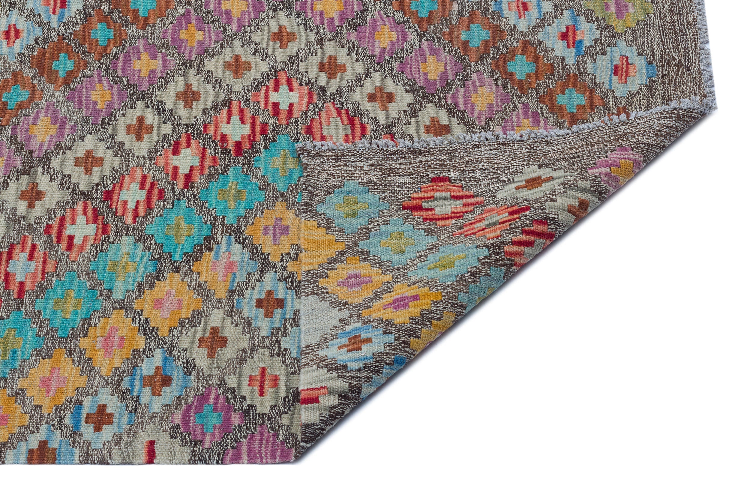 Selanik Beige Vintage Wool Handmade Area Rug 6'0" x 8'1"