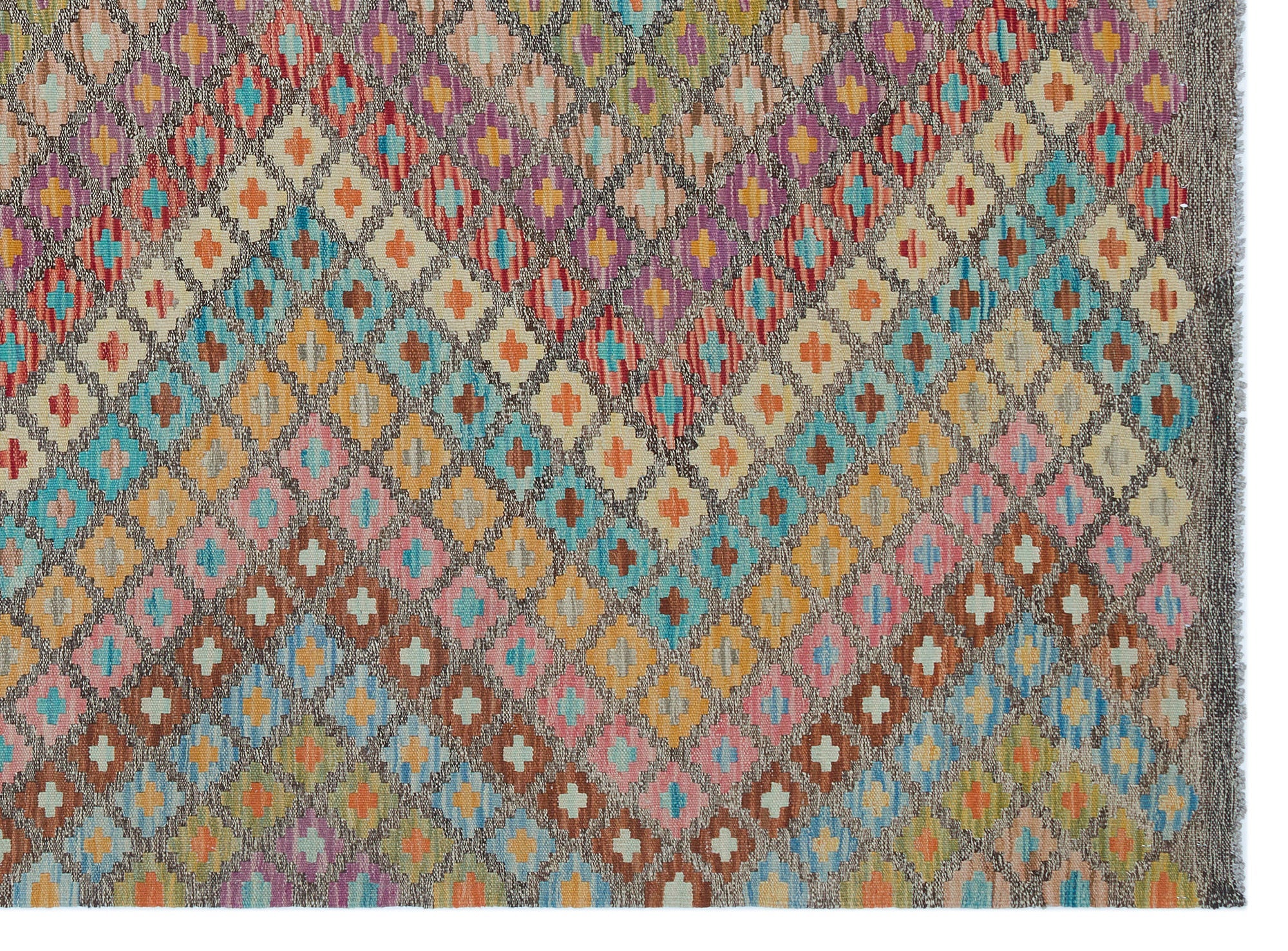 Selanik Beige Vintage Wool Handmade Area Rug 6'0" x 8'1"