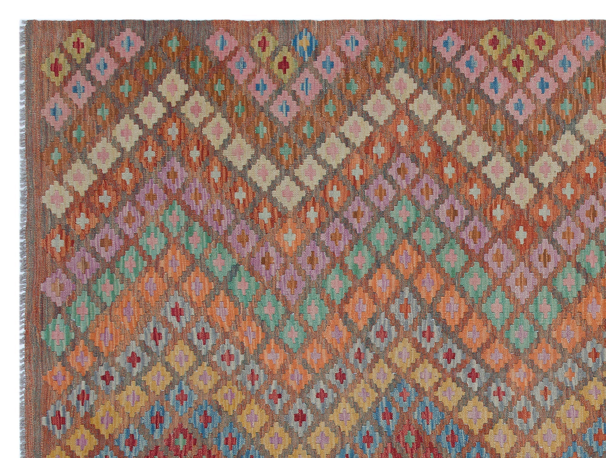 Selanik Beige Vintage Wool Handmade Area Rug 4'11" x 9'9"