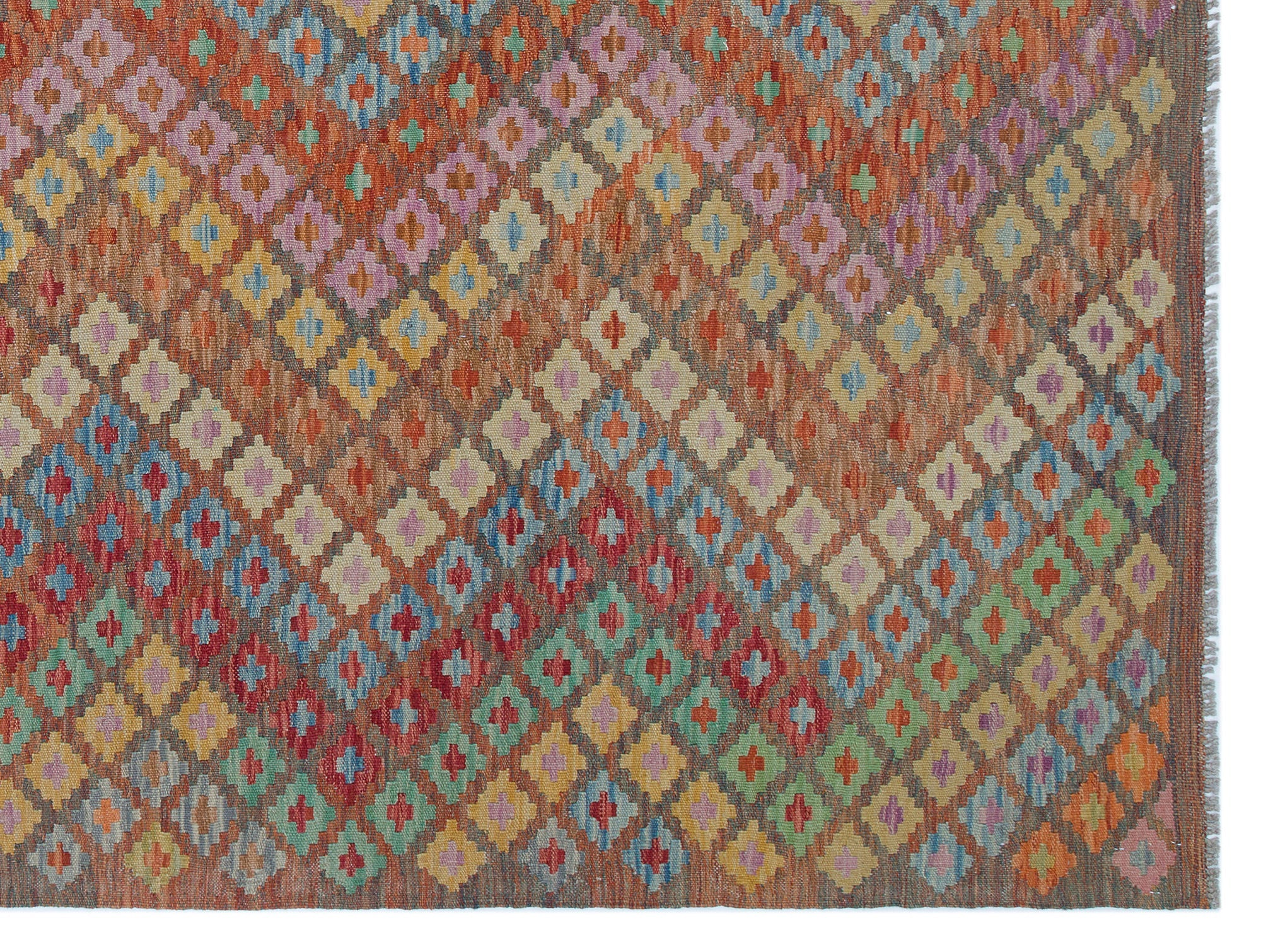 Selanik Beige Vintage Wool Handmade Area Rug 4'11" x 9'9"