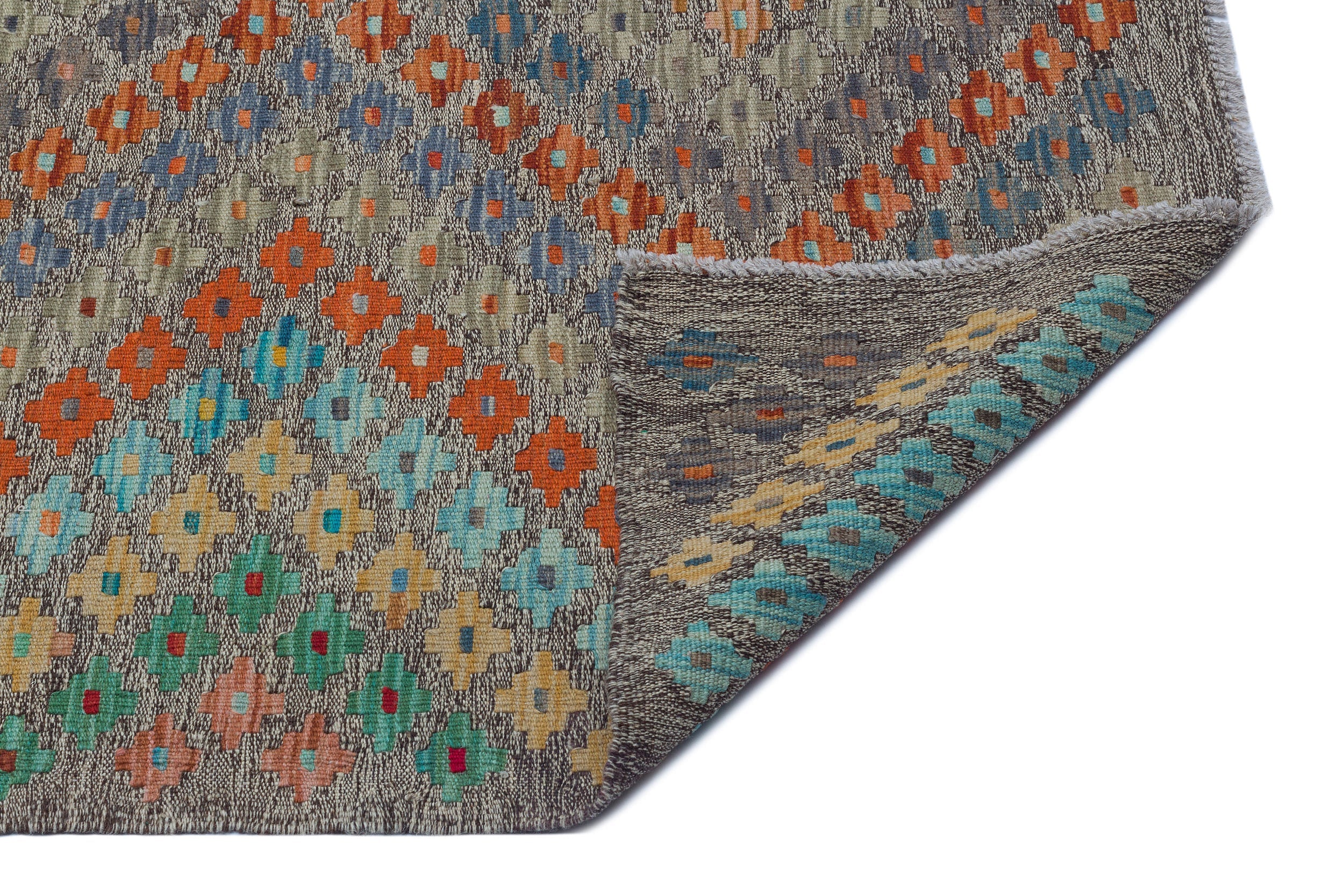 Selanik Beige Vintage Wool Handmade Area Rug 6'0" x 8'1"