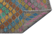 Selanik Beige Vintage Wool Handmade Area Rug 4'2" x 10'7"