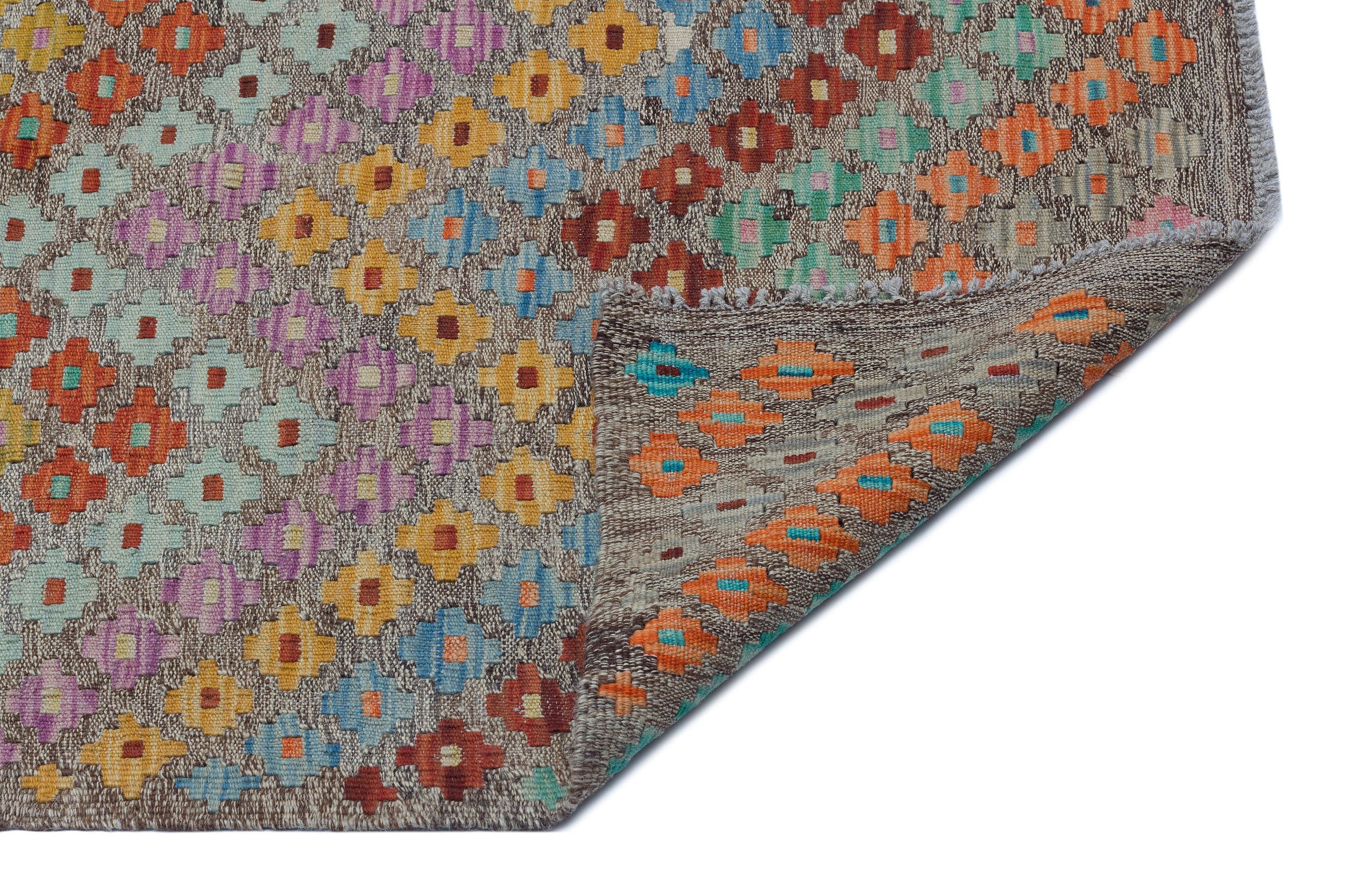 Selanik Beige Vintage Wool Handmade Area Rug 5'7" x 9'9"
