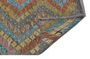 Selanik 30134 Brown Vintage Wool Handmade Area Rug 6'8" x 8'0"