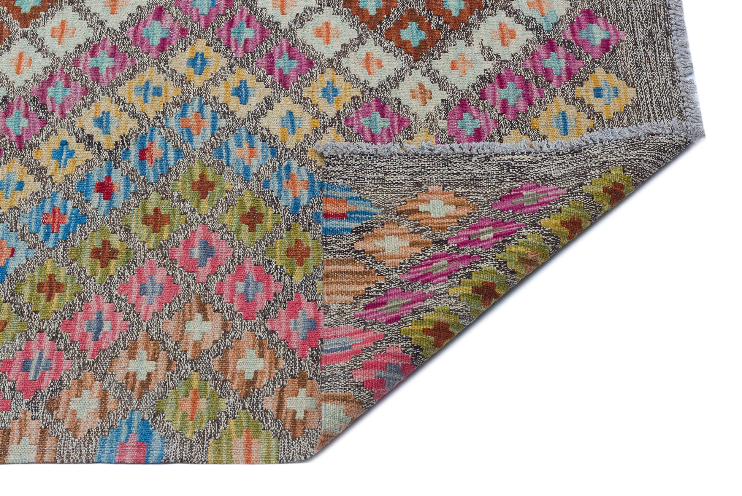 Selanik 30138 Beige Vintage Wool Handmade Area Rug 6'2" x 8'0"