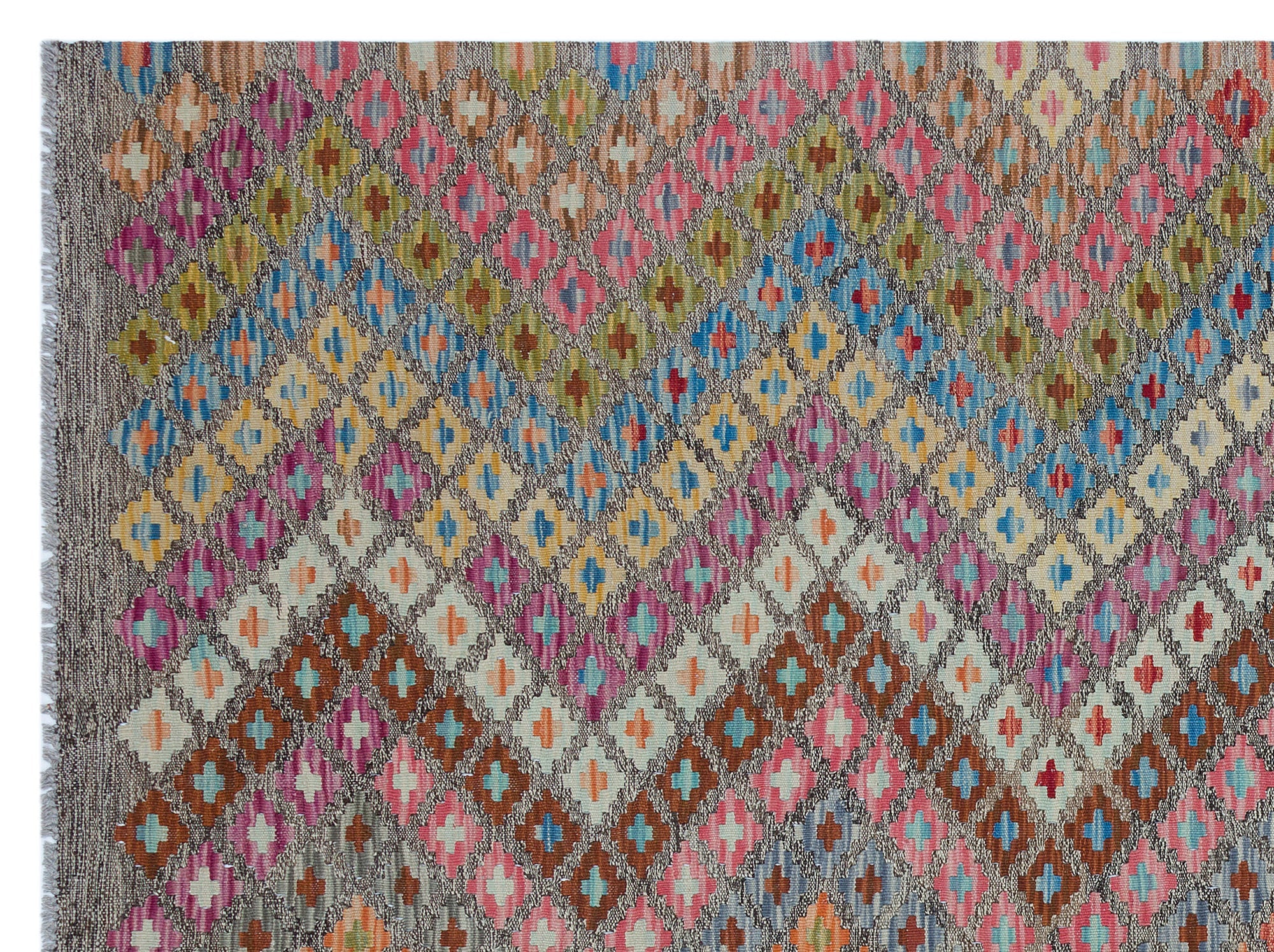 Selanik 30138 Beige Vintage Wool Handmade Area Rug 6'2" x 8'0"