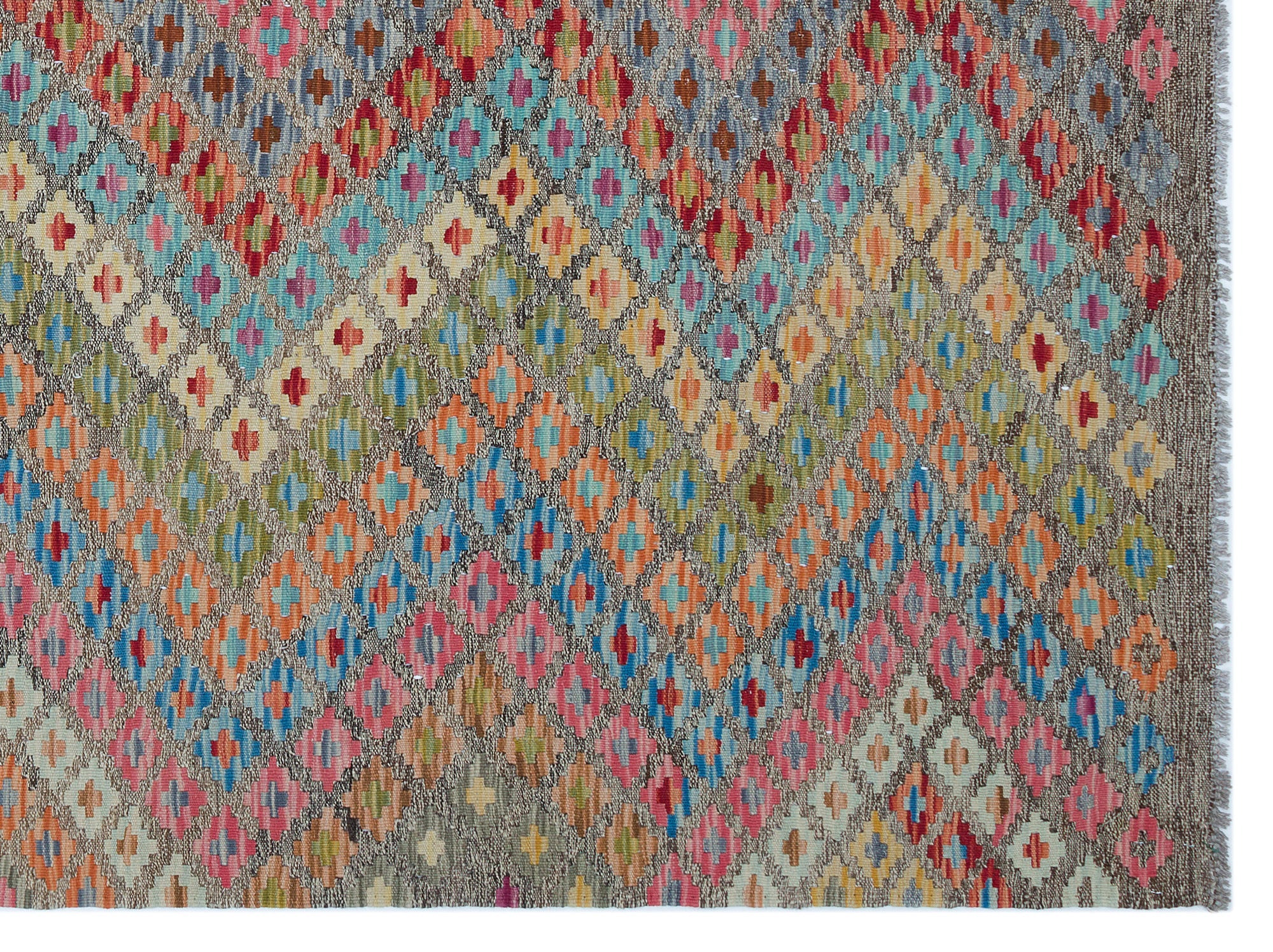 Selanik 30138 Beige Vintage Wool Handmade Area Rug 6'2" x 8'0"