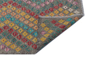 Selanik Beige Vintage Wool Handmade Area Rug 6'0" x 8'11"