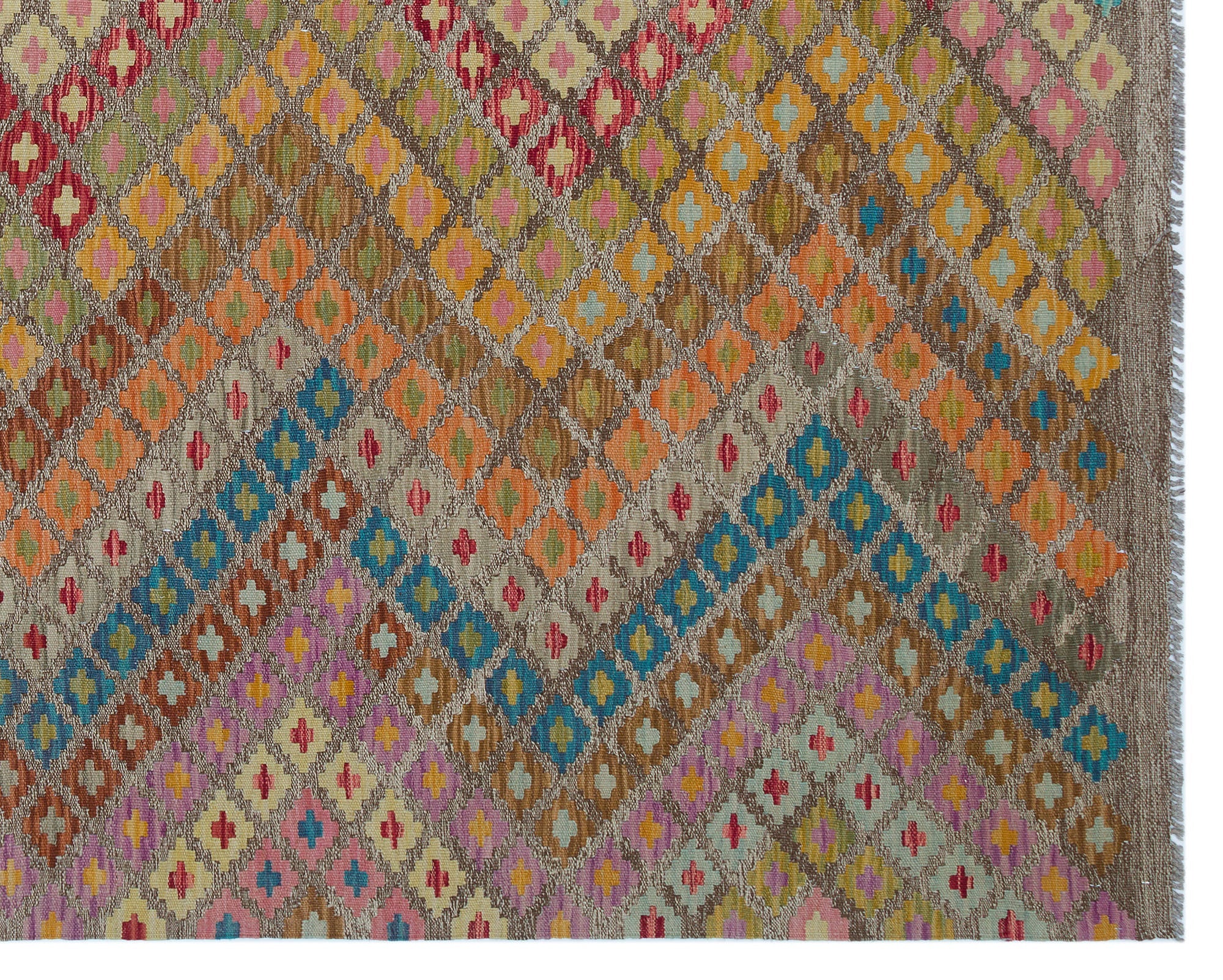 Selanik Beige Vintage Wool Handmade Area Rug 6'0" x 9'1"