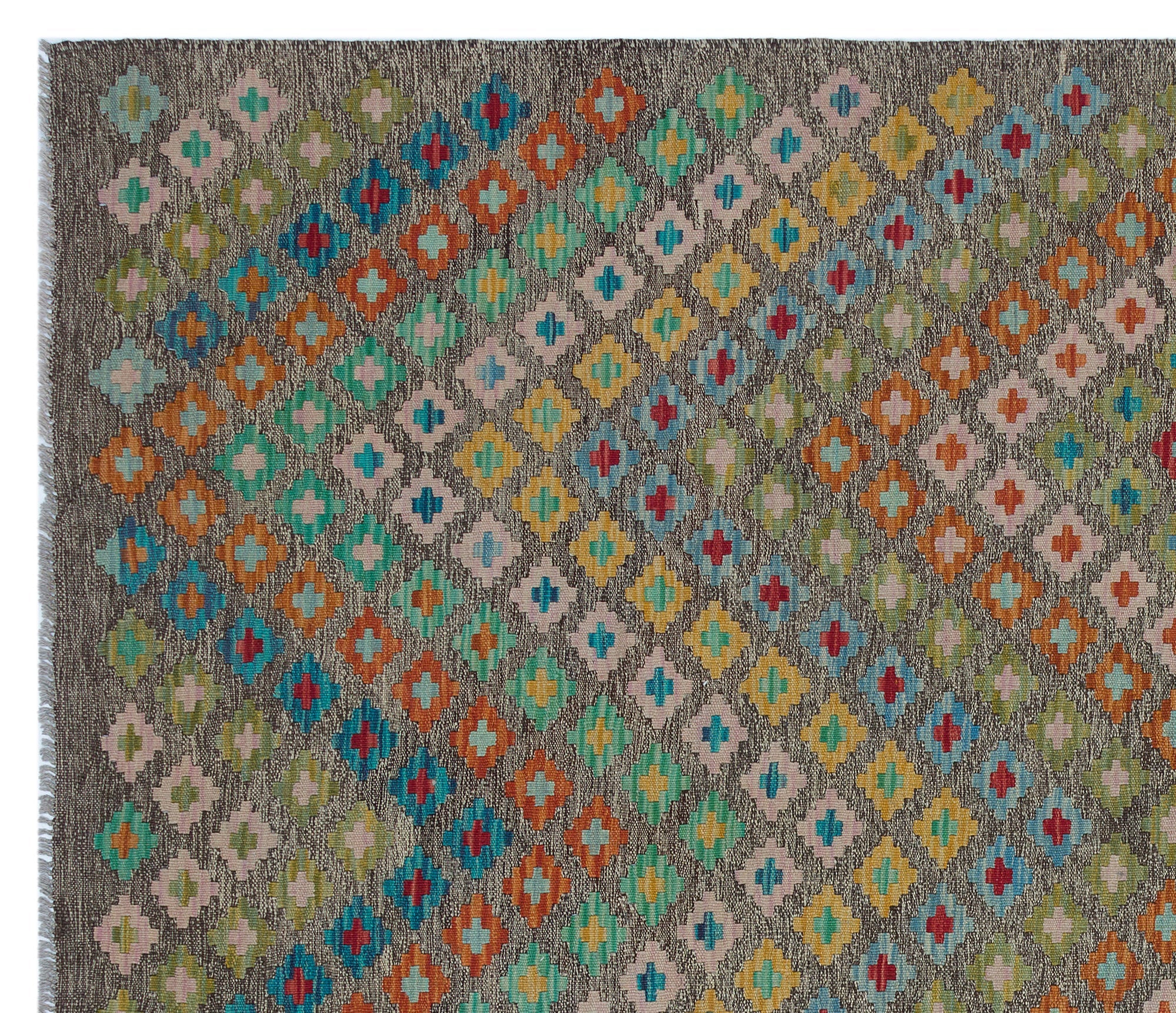Selanik Beige Vintage Wool Handmade Area Rug 5'9" x 9'6"