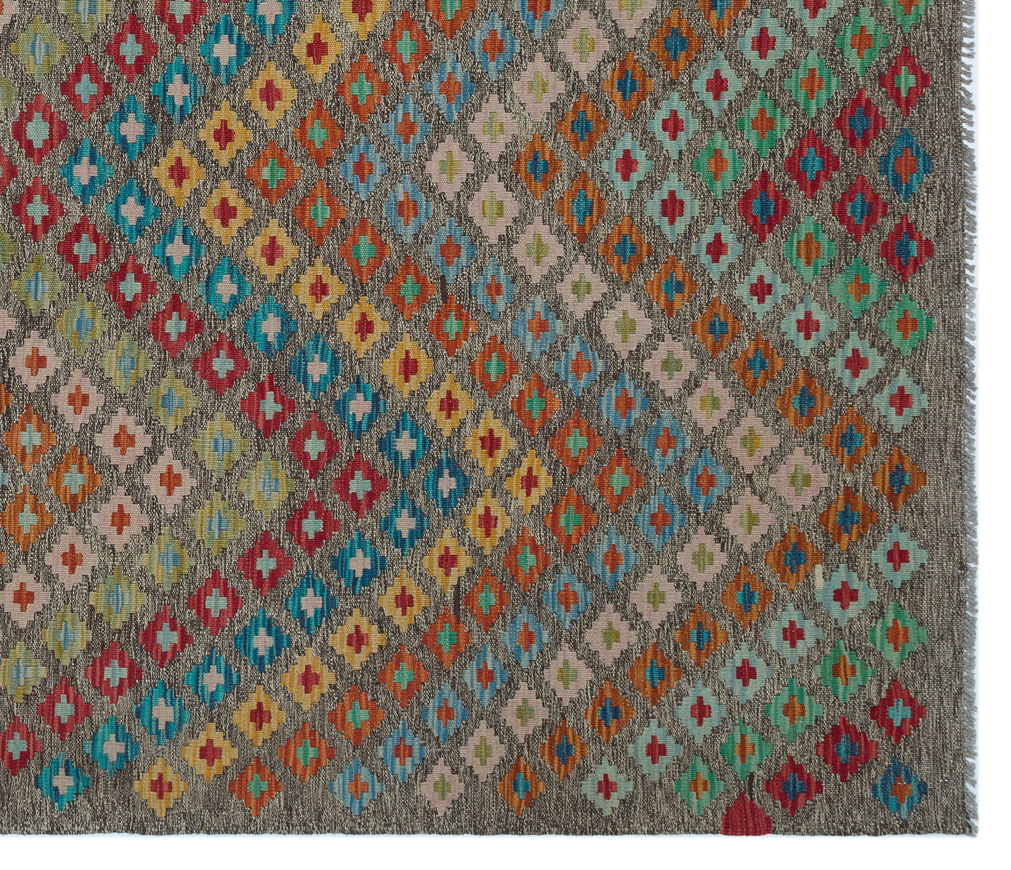 Selanik Beige Vintage Wool Handmade Area Rug 5'9" x 9'6"