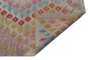 Selanik Beige Vintage Wool Handmade Area Rug 5'8" x 9'7"