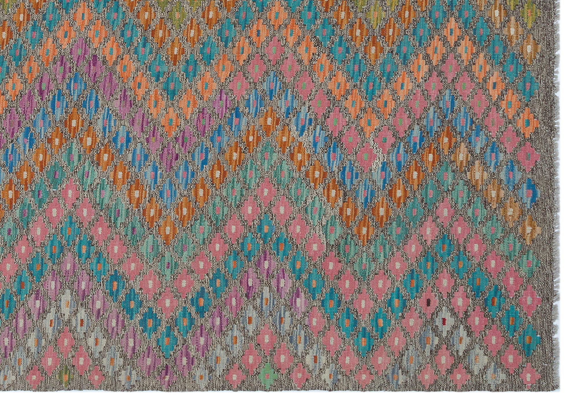 Selanik Beige Vintage Wool Handmade Area Rug 4'6" x 10'5"