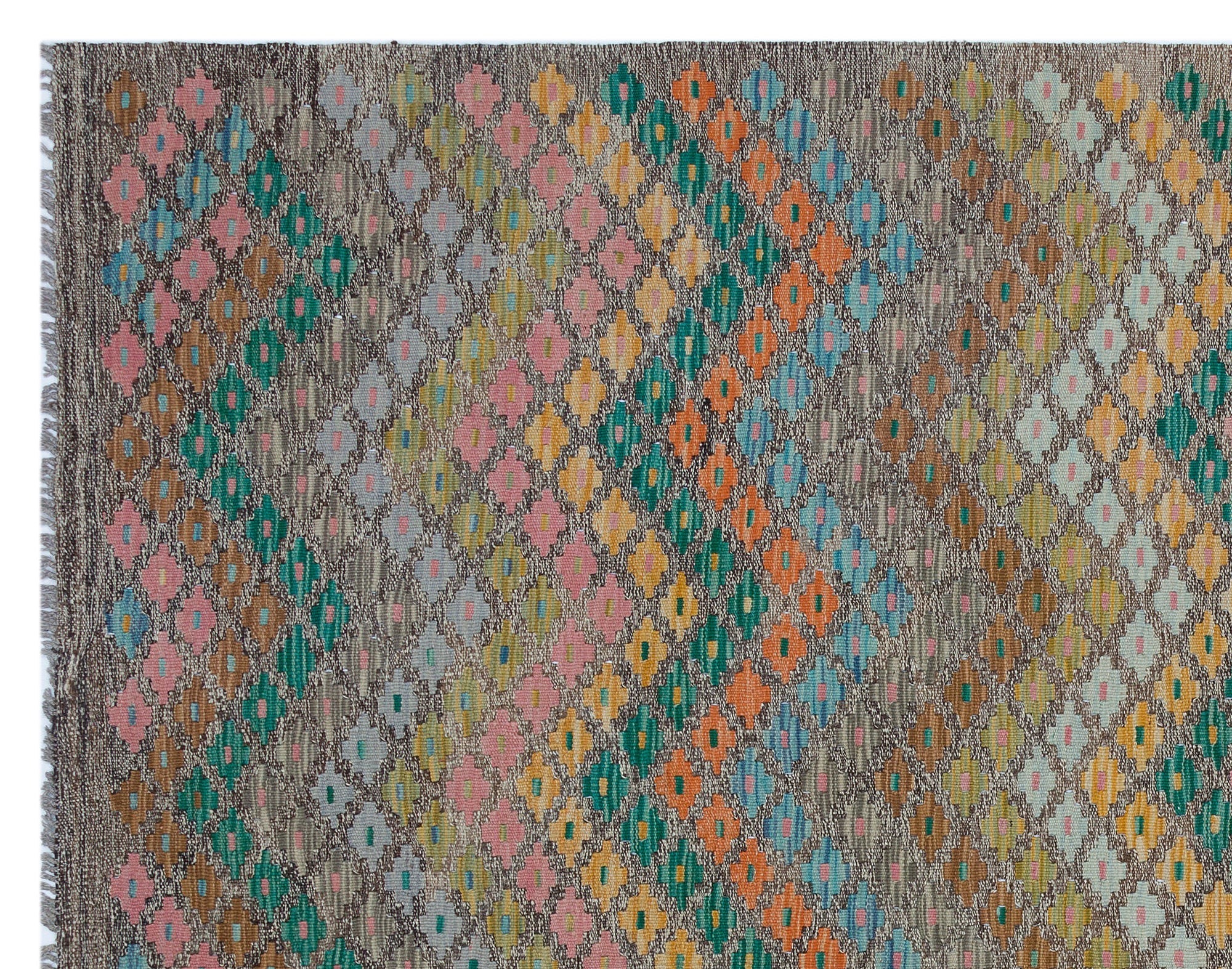 Selanik Beige Vintage Wool Handmade Area Rug 6'0" x 8'0"