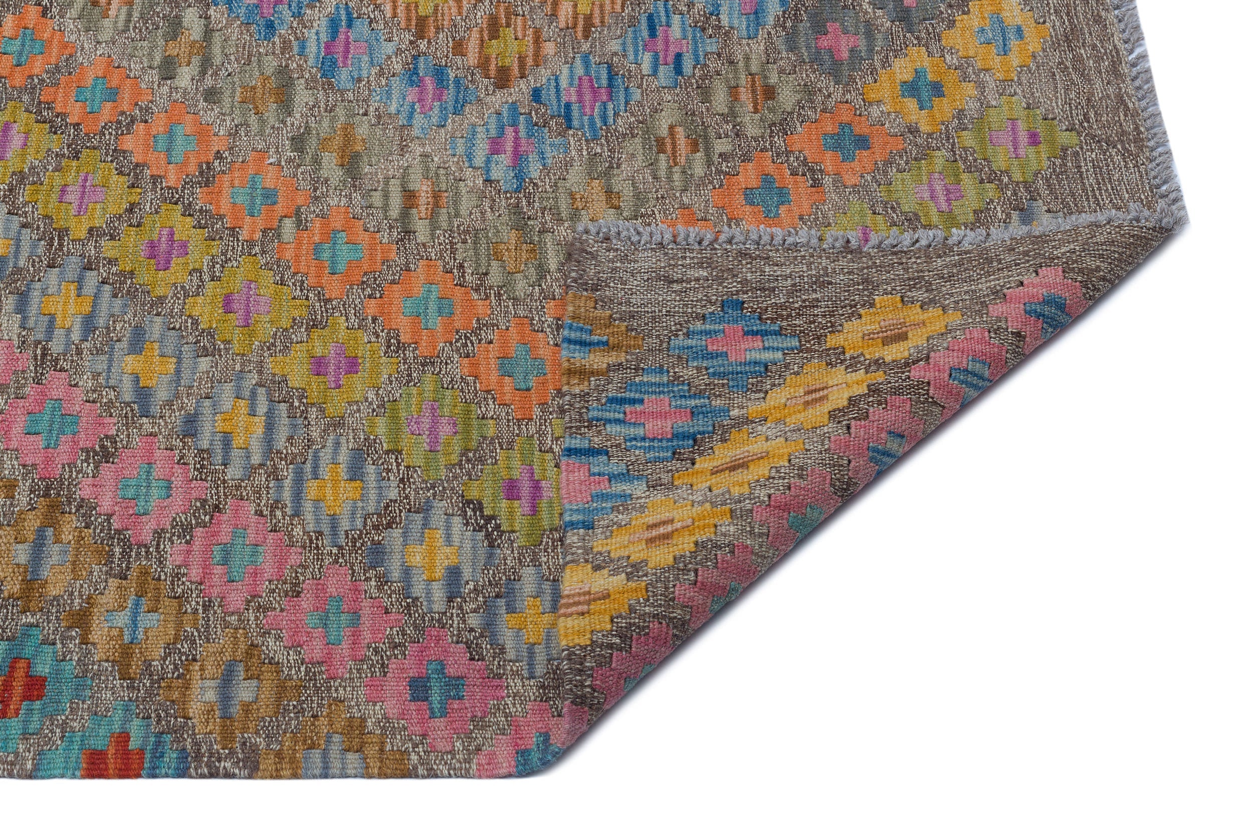 Selanik Beige Vintage Wool Handmade Area Rug 6'0" x 8'2"
