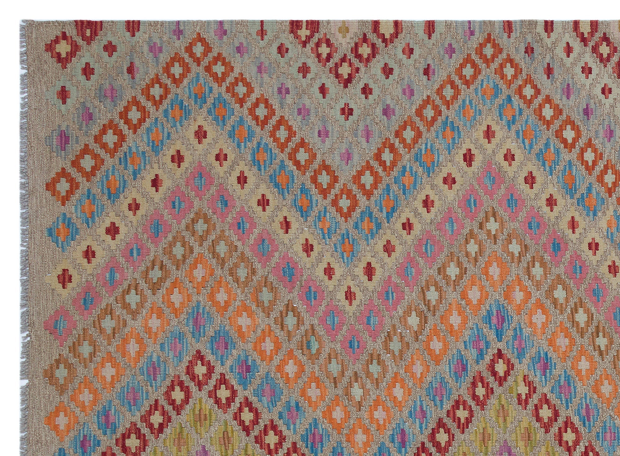 Selanik 30173 Beige Vintage Wool Handmade Area Rug 5'3" x 9'1"