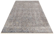 Ushak Grey Rug – Handmade Flatweave Rug | Overdyed Classic Grey Carpet, Anti Slip