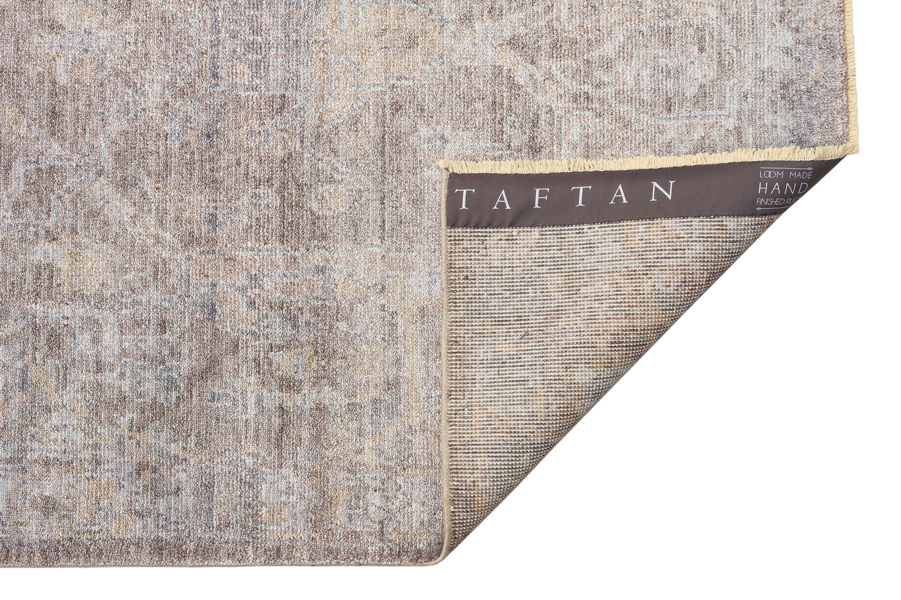 Ushak Grey Rug – Handmade Flatweave Rug | Overdyed Classic Grey Carpet, Anti Slip