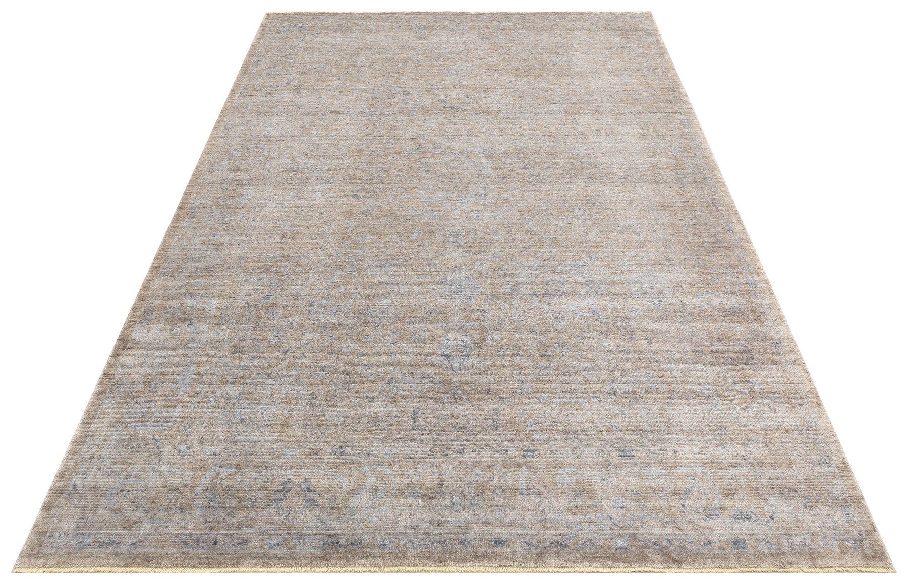 Vintage Ushak Rug – Beige Overdyed Rugs | Handwoven Carpet With Soft Texture